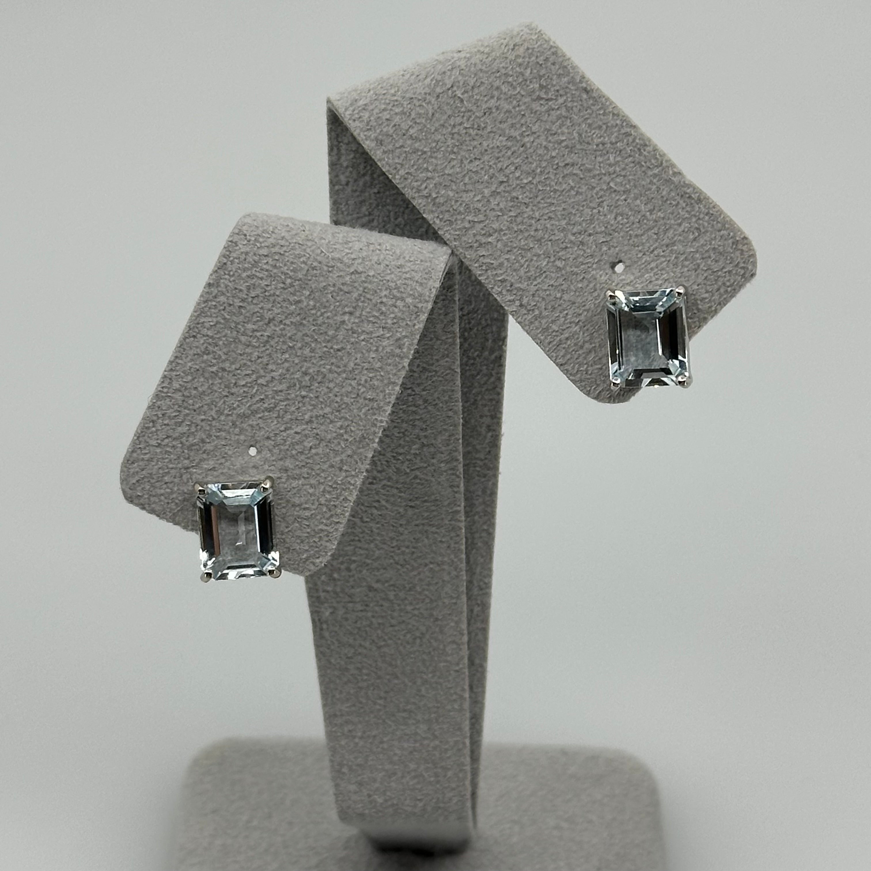 【フロリナ】ピアス アクアマリン2ct前後×2 SQ|A Jewelry Box 公式通販サイト