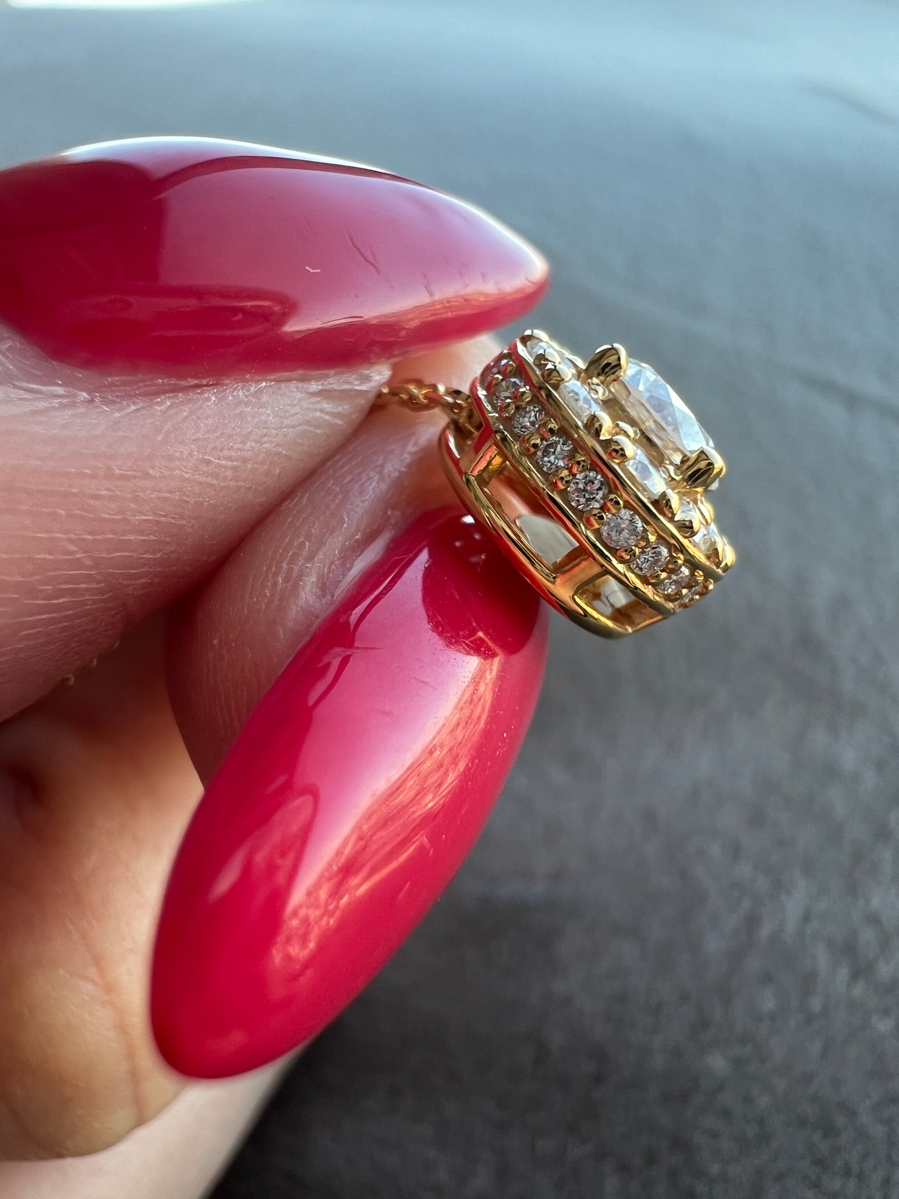 中石0.3ポインターシリーズパヴェネックレス|A Jewelry Box 公式通販サイト