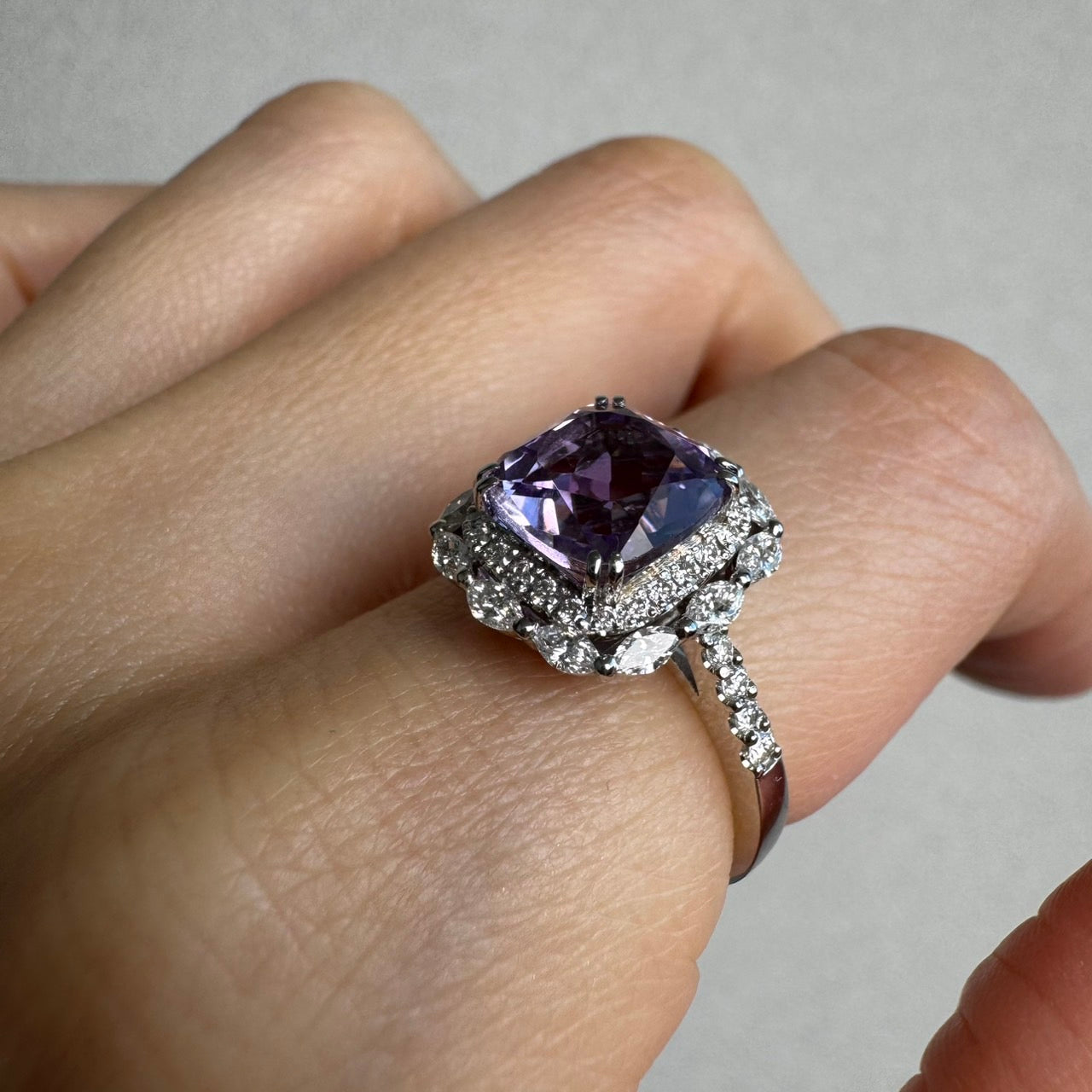 【マドンナリリー】リング ライトアメジスト/グリーンアメジスト|A Jewelry Box 公式通販サイト