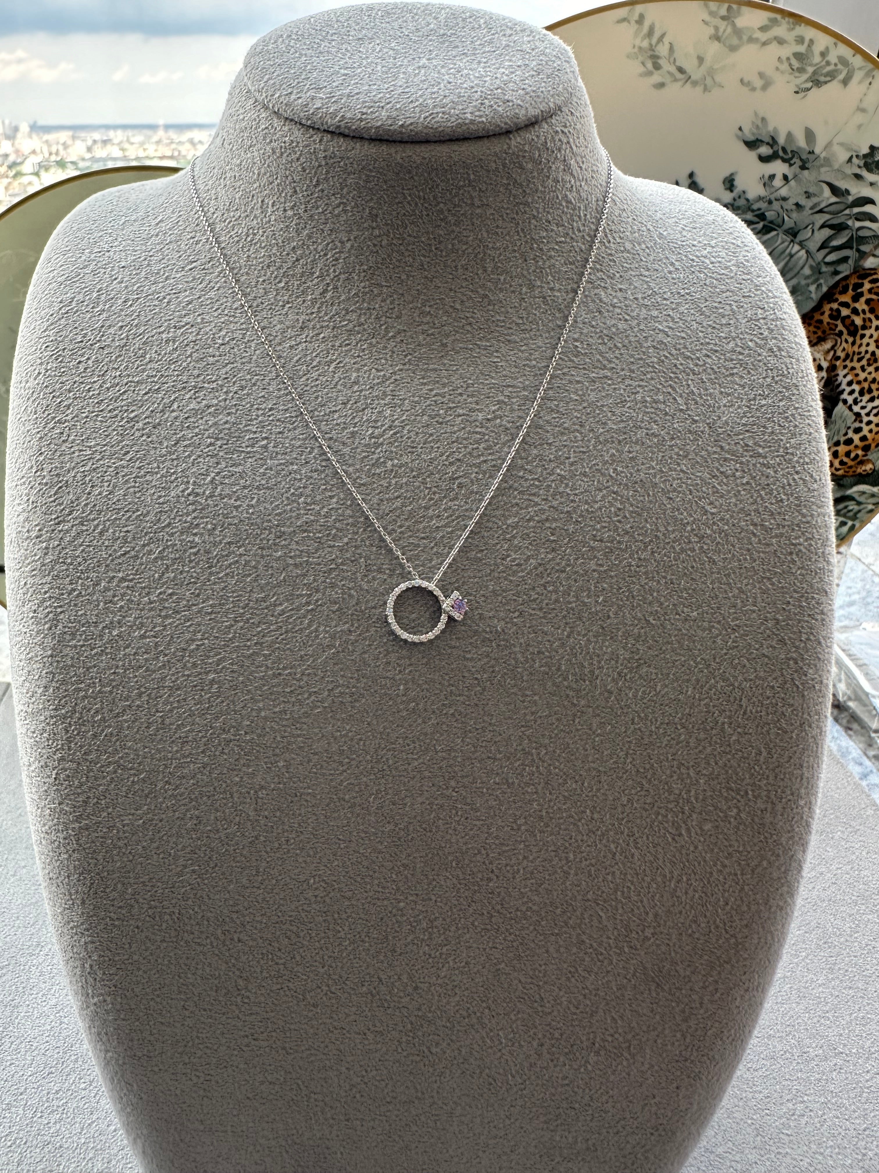 ラリオンス ピンクサファイア ネックレス (あやちゃんの結婚指輪みたいなネックレス)|A Jewelry Box 公式通販サイト