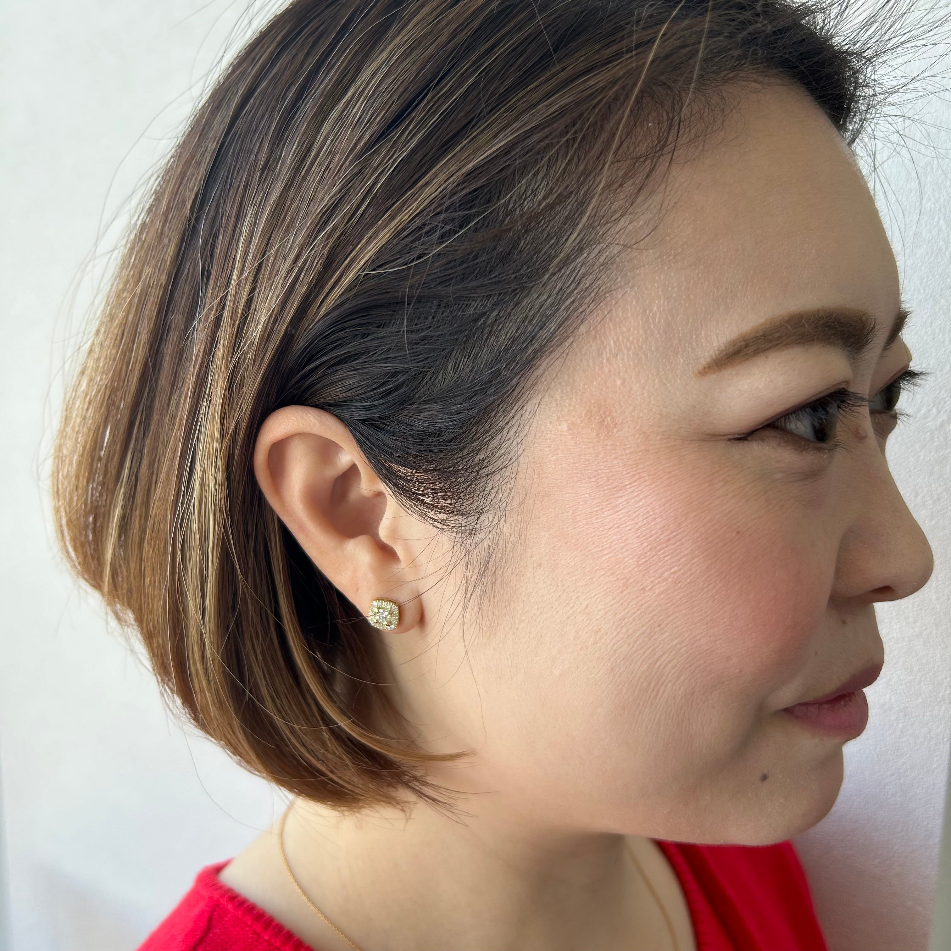 【アンシャンテ】〜ダイヤピアスD0.35ct×2前後 SQ K18YG/K18WG|A Jewelry Box 公式通販サイト