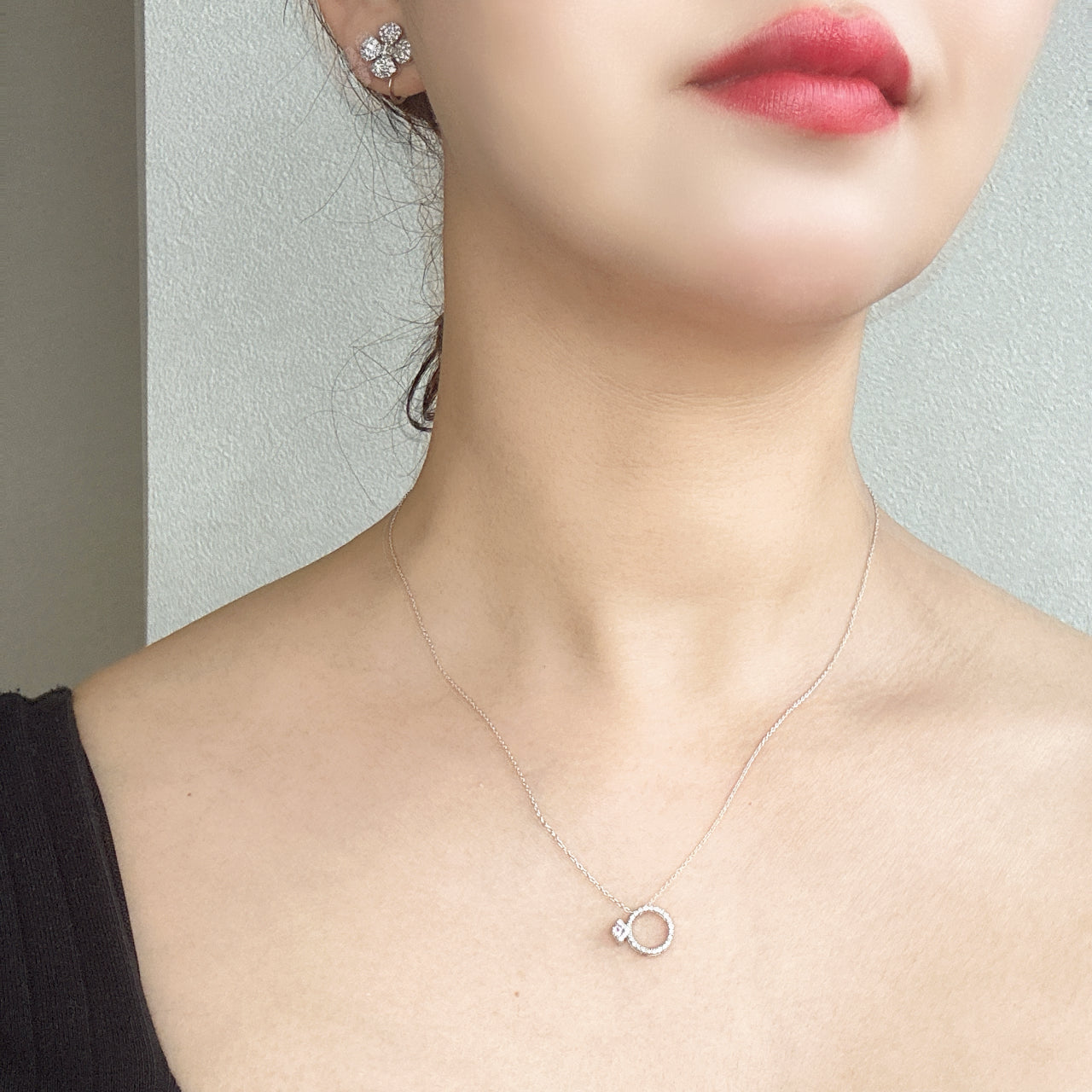 ラリオンス ピンクサファイア ネックレス (あやちゃんの結婚指輪みたいなネックレス)|A Jewelry Box 公式通販サイト