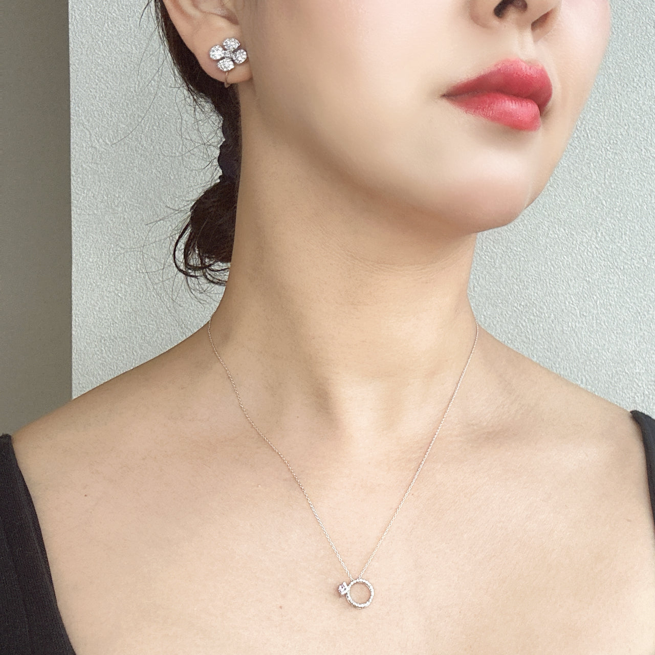 ラリオンス ピンクサファイア ネックレス (あやちゃんの結婚指輪みたいなネックレス)|A Jewelry Box 公式通販サイト