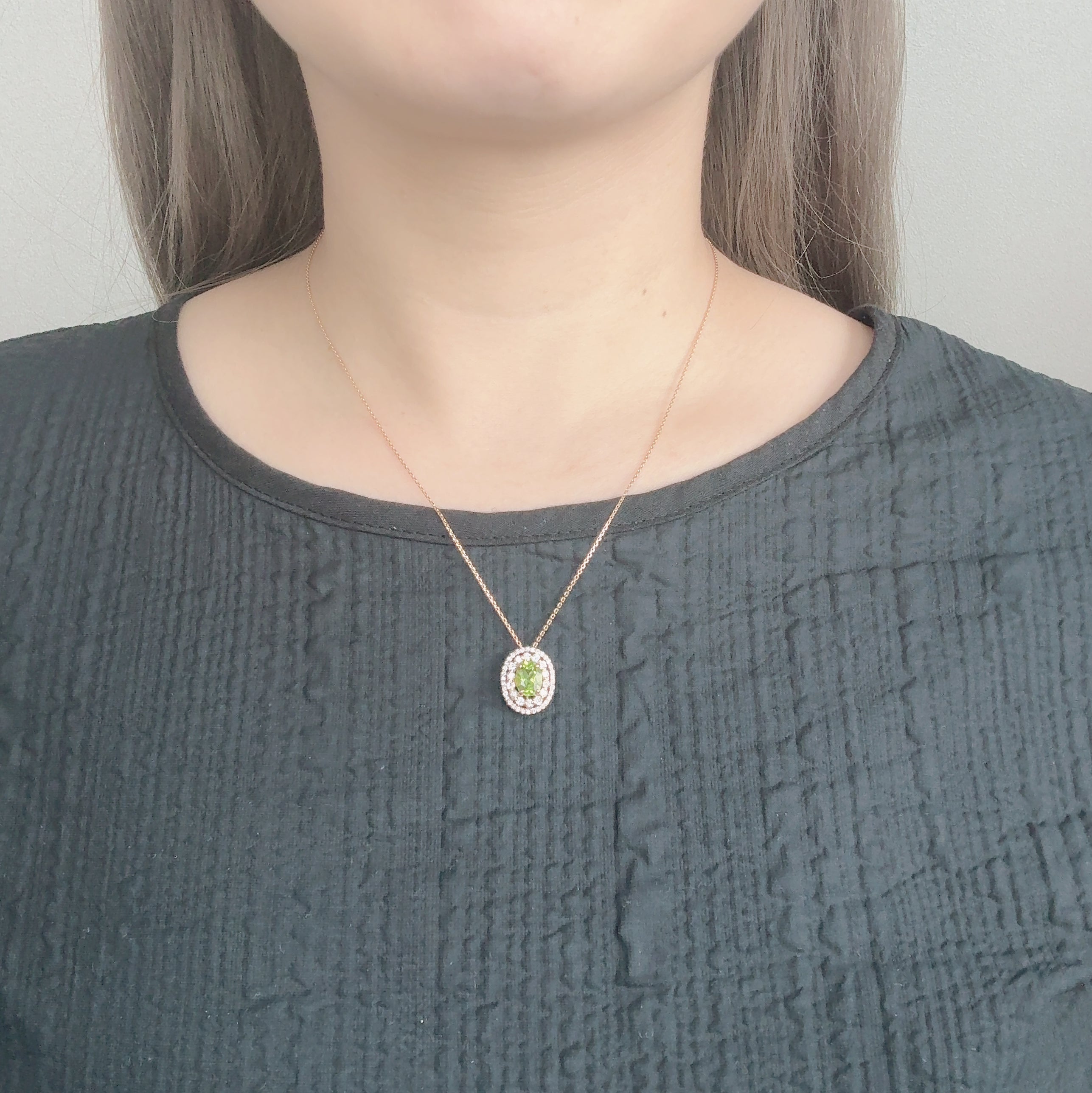 ソレイユ ペリドット 中石1CT前後 OV ネックレス|A Jewelry Box 公式通販サイト