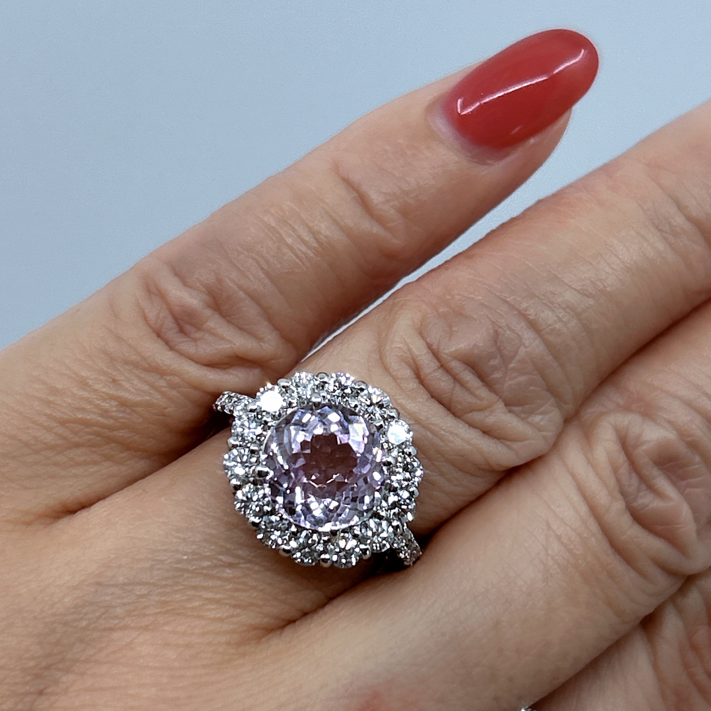 【2本限定/廃盤/まんまるちゃん】リング クンツァイト 中石3ct前後 RO|A Jewelry Box 公式通販サイト