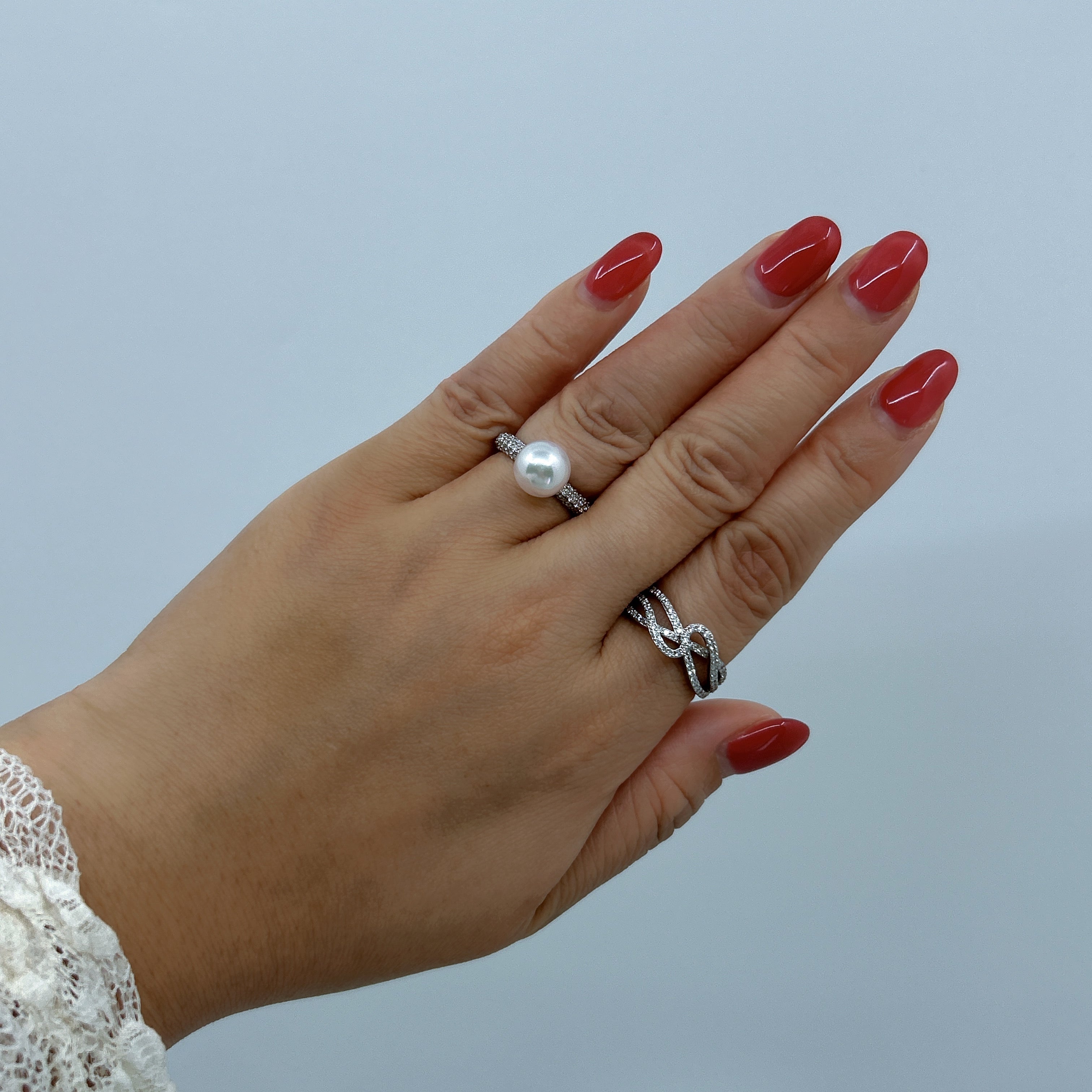 サンベリーナ パヴェ〜希少あこや真珠 8ミリ|A Jewelry Box 公式通販サイト