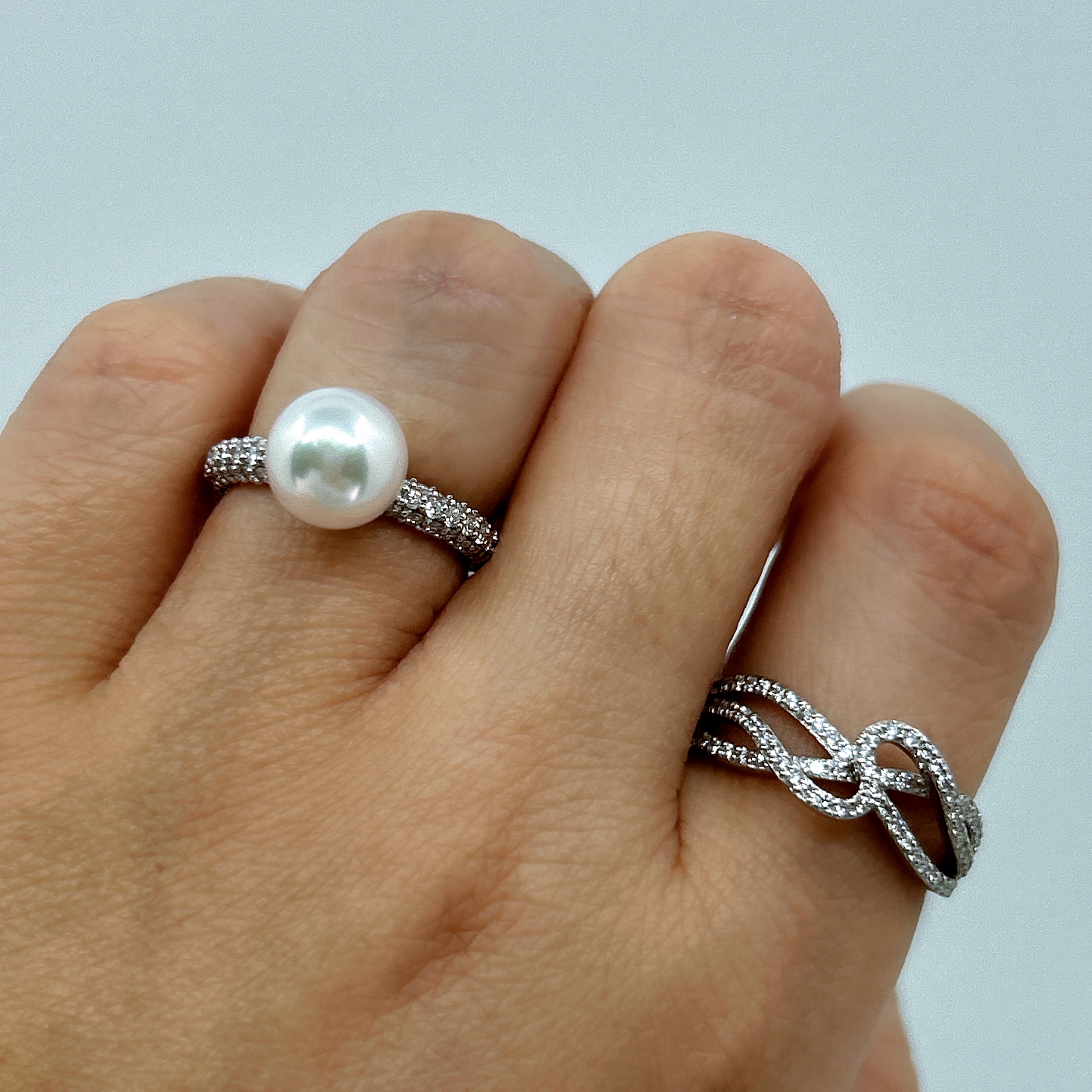 サンベリーナ パヴェ〜希少あこや真珠 8ミリ|A Jewelry Box 公式通販サイト