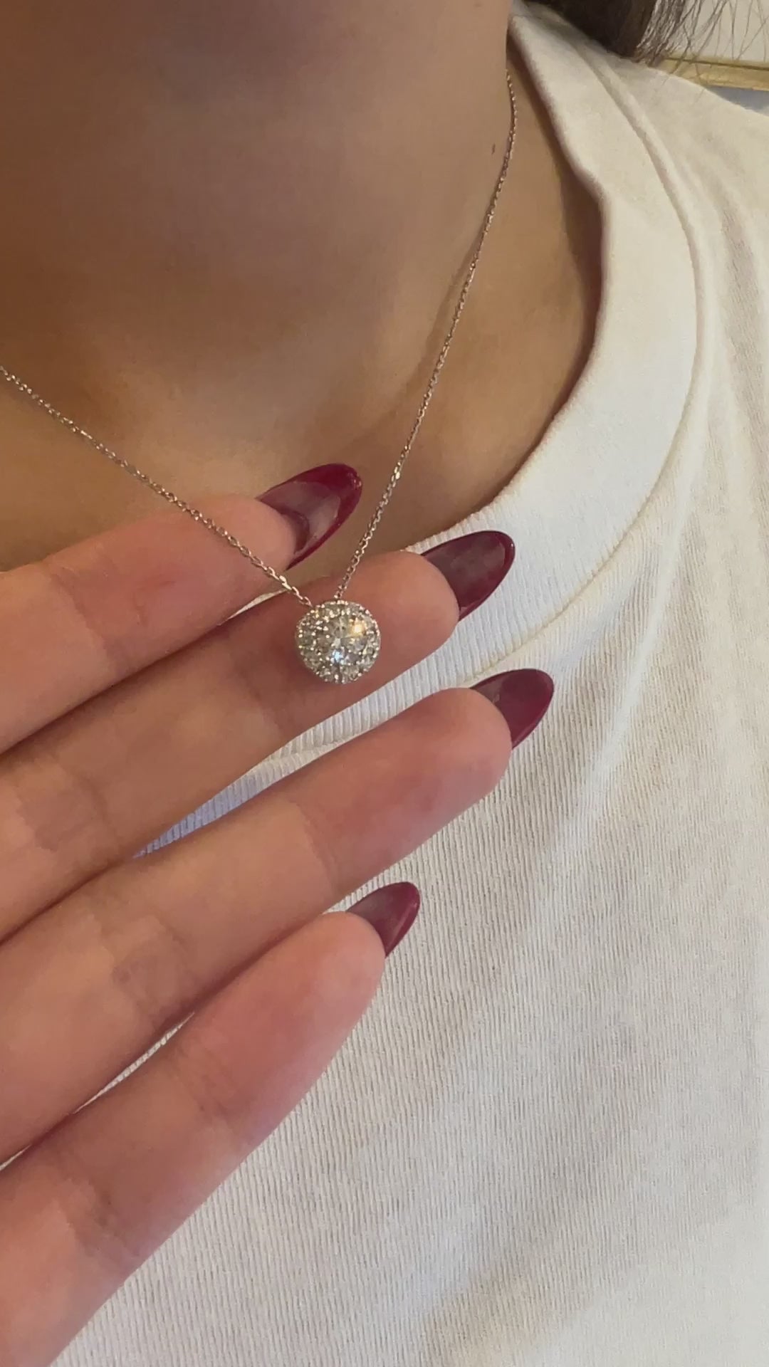 中石0.3ポインターシリーズパヴェネックレス|A Jewelry Box 公式通販サイト