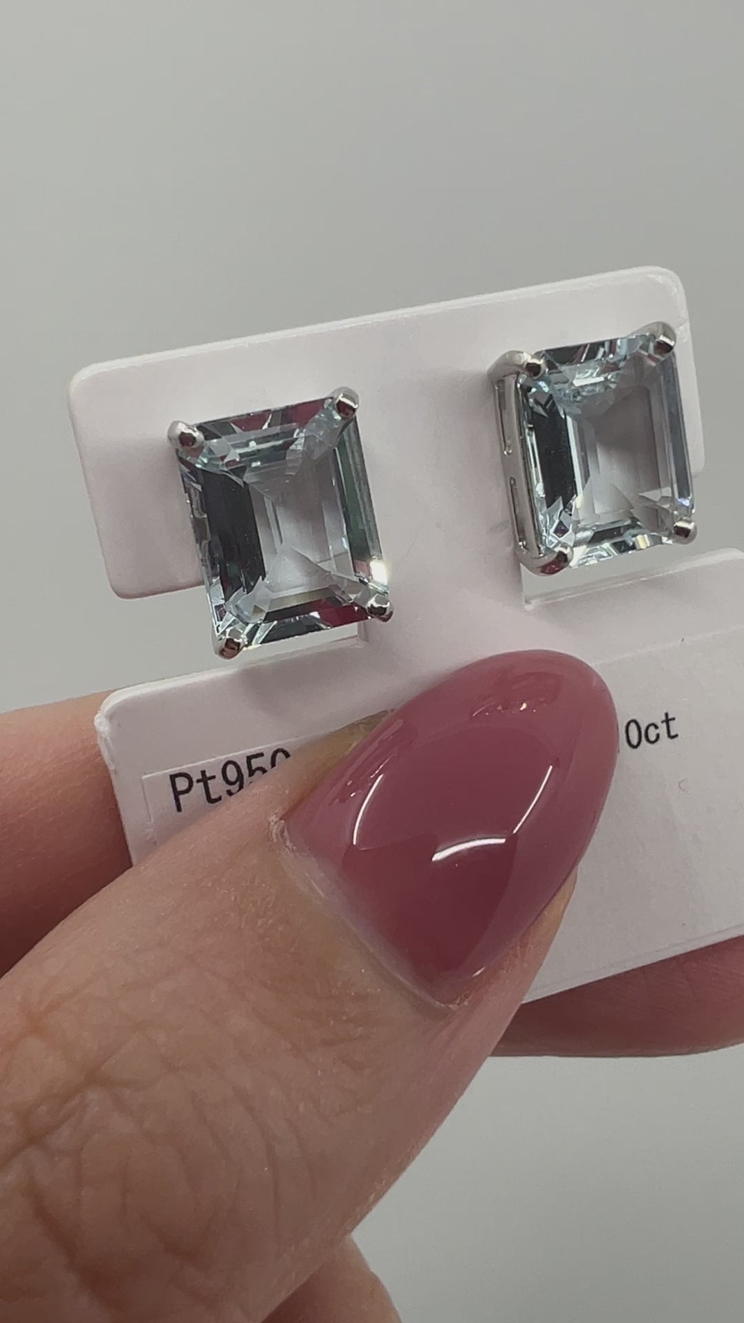 【フロリナ】ピアス アクアマリン2ct前後×2 SQ|A Jewelry Box 公式通販サイト