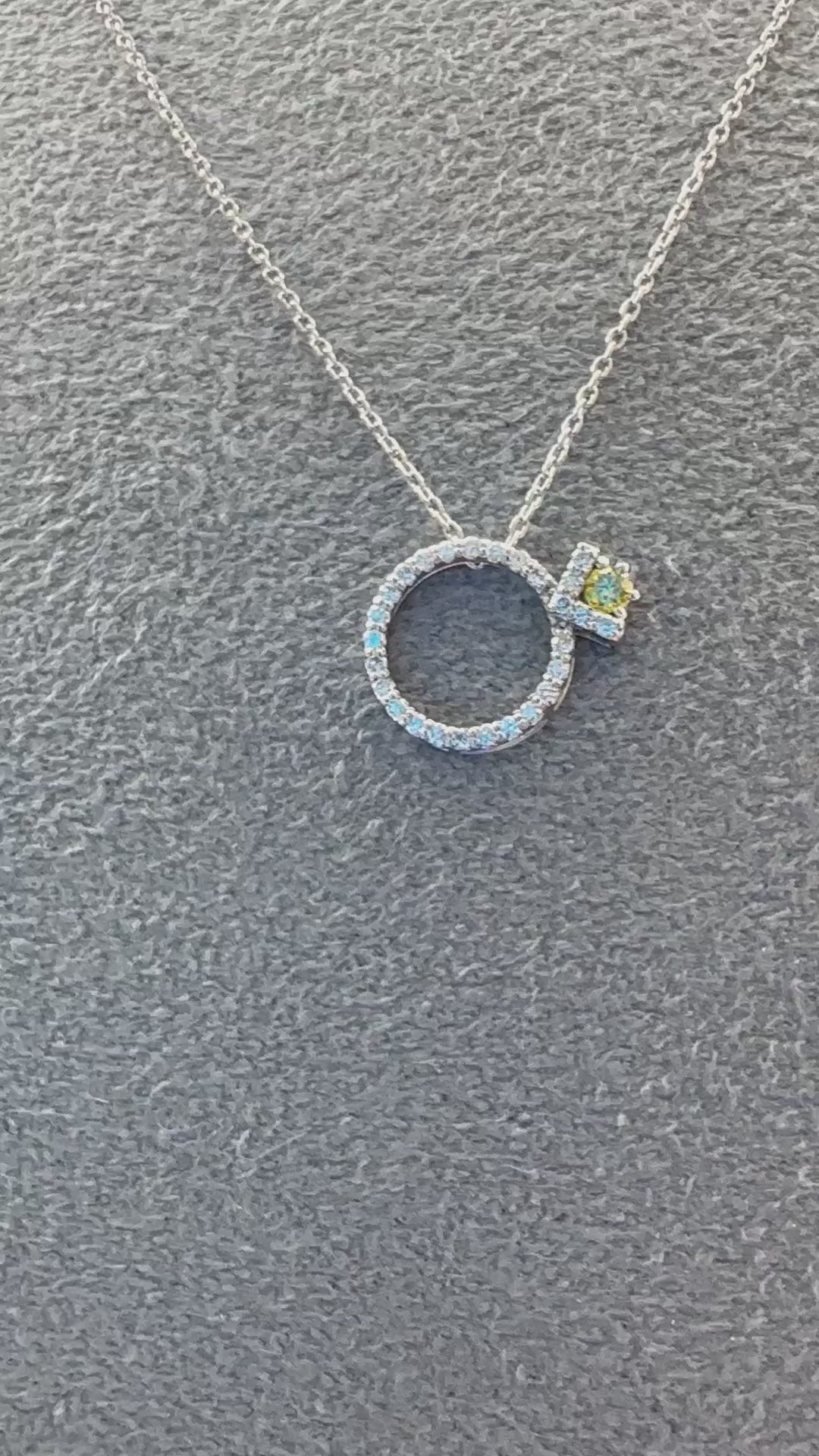 ラリオンス ネックレス イエローダイヤ〜ノーソート(あやちゃんの結婚指輪みたいなネックレス改作版)|A Jewelry Box 公式通販サイト