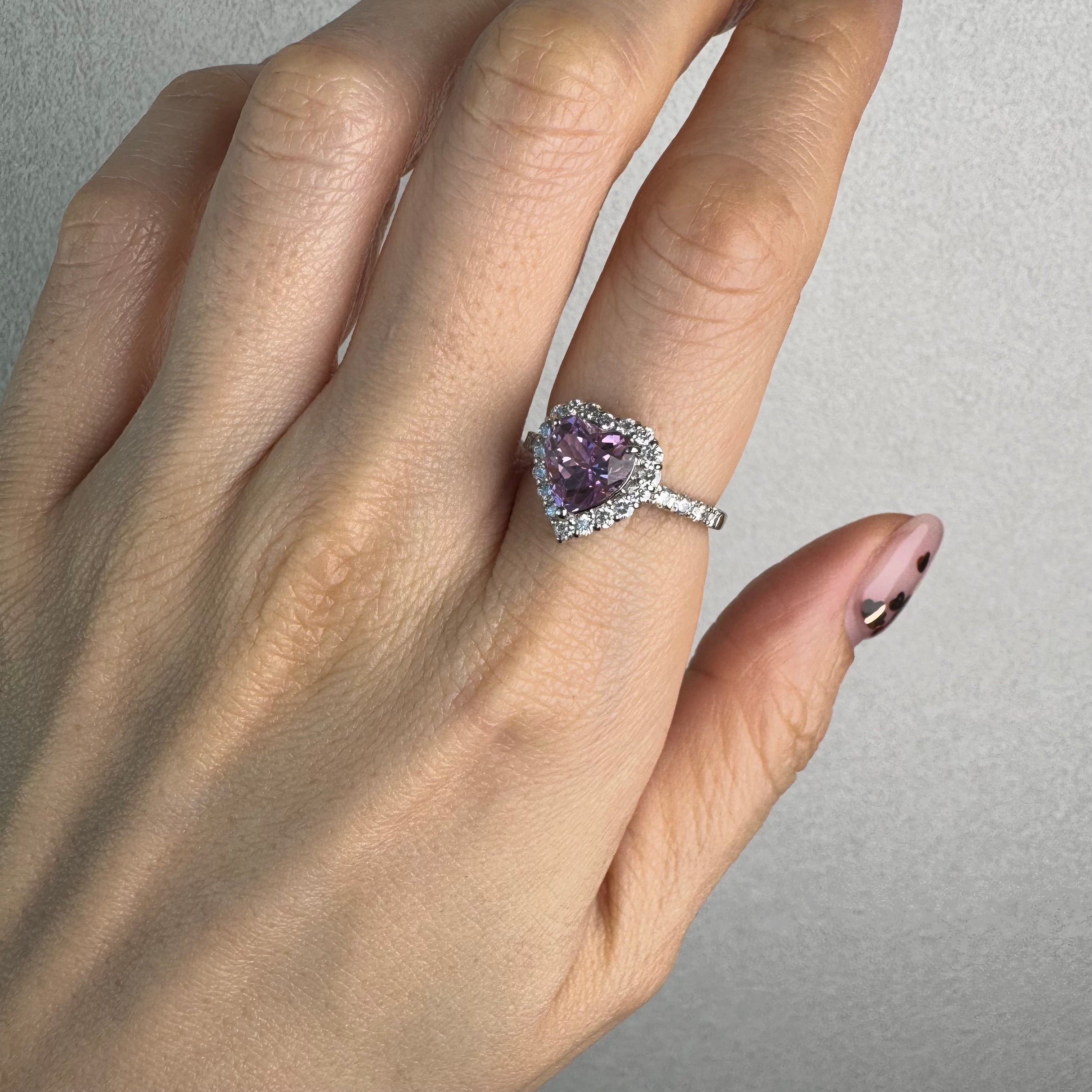 【新作3本限定/ライラック】リング クンツァイト 2.2ct HS PT｜A Jewelry Box 公式通販サイト