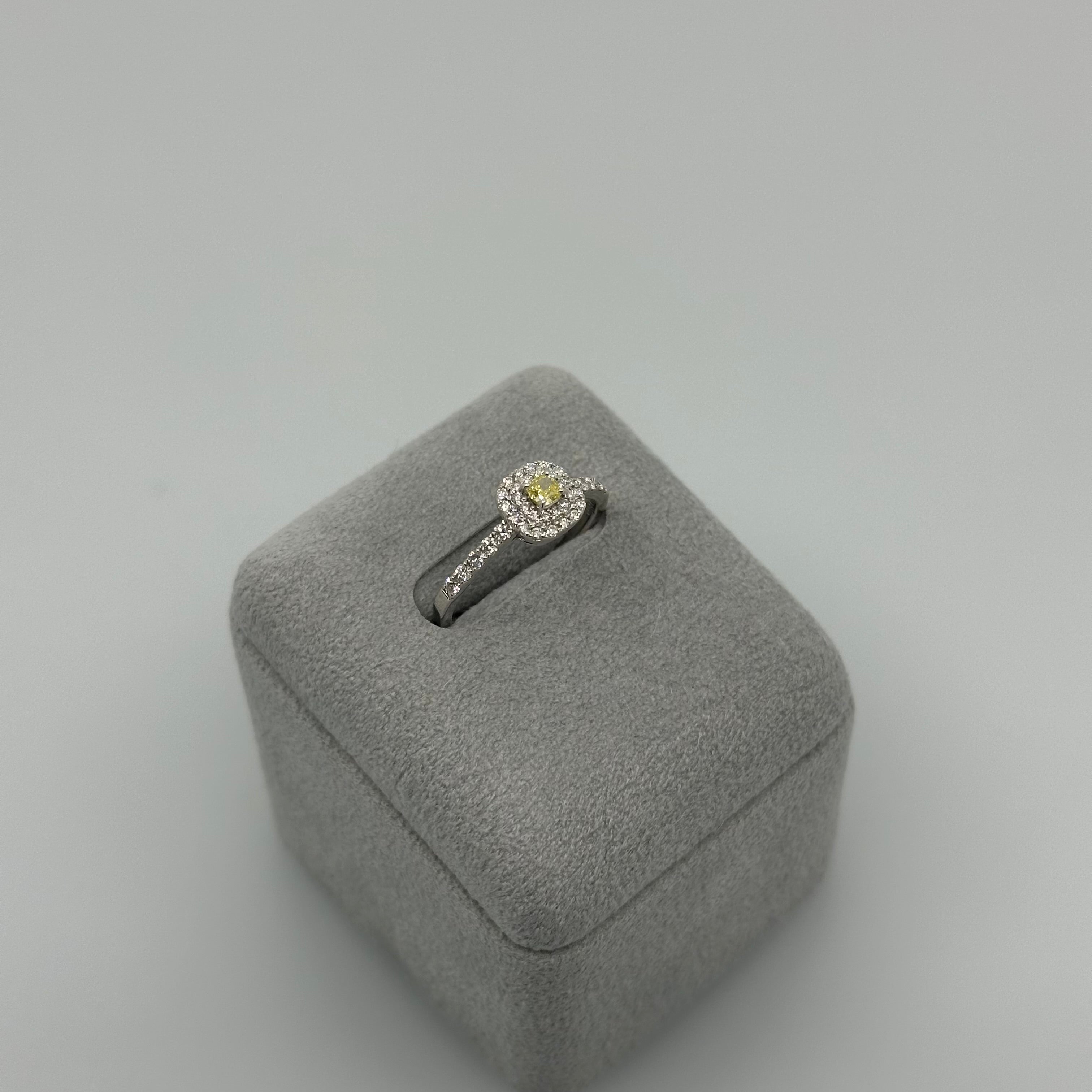 ［ジョーヌ］リング ファンシーインテンスイエローダイヤ SQ 0.13ct前後｜A Jewelry Box 公式通販サイト