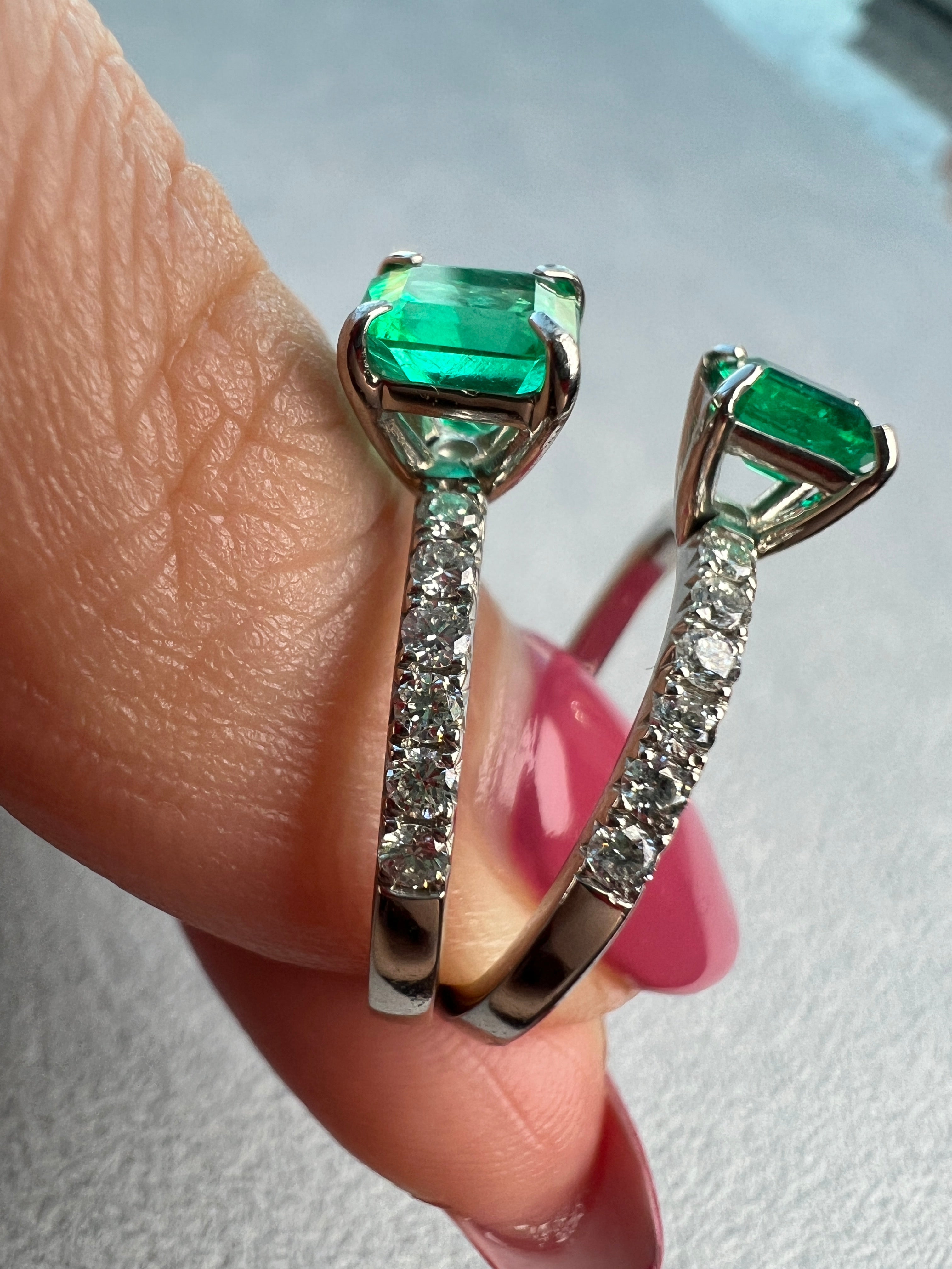 ［アルル］リング エメラルド 0.4ct SQ PT｜A Jewelry Box 公式通販サイト