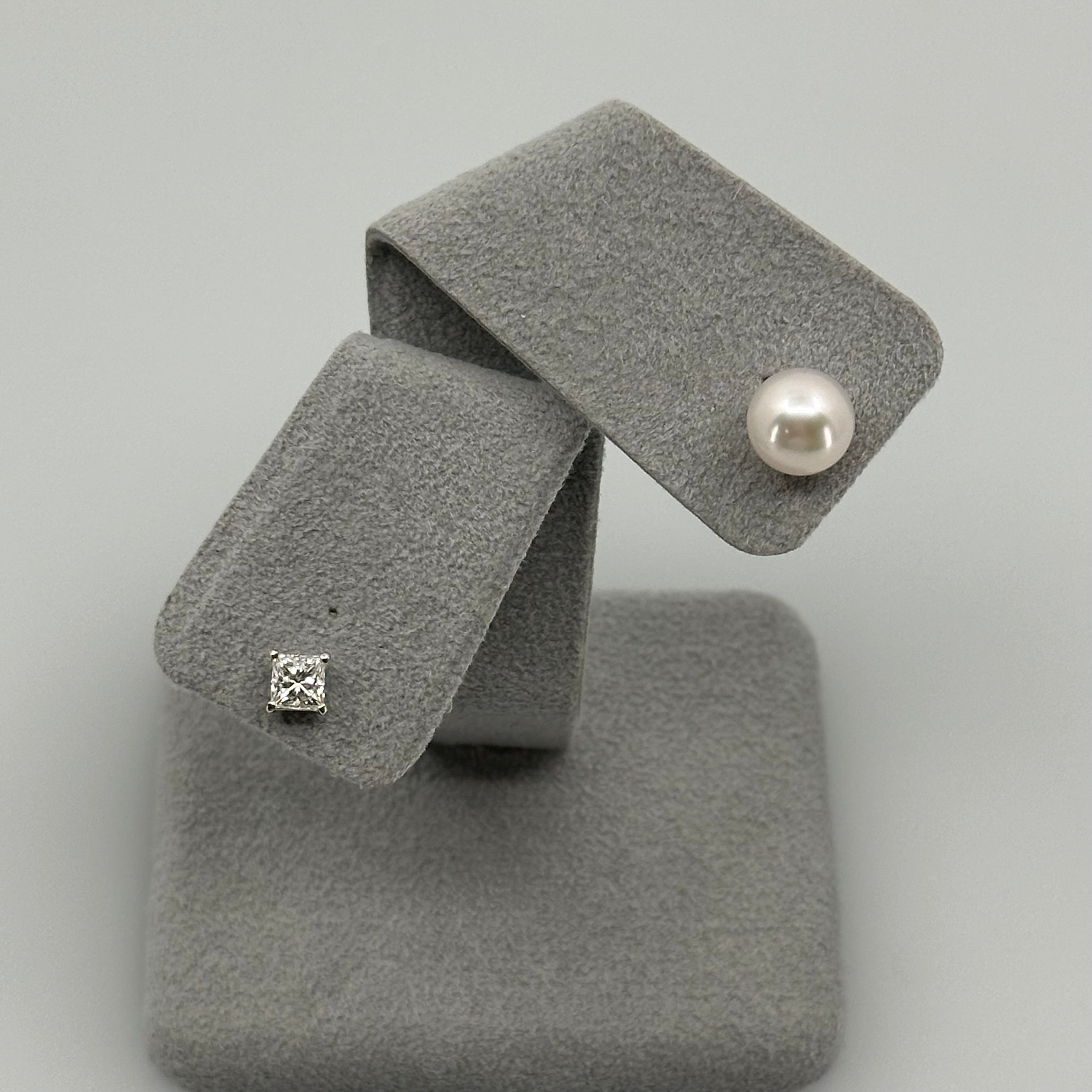 ［ひとつふたつ/PR/OV/HS/EM/PS］ピアス ダイヤ あこや真珠8mm｜A Jewelry Box 公式通販サイト