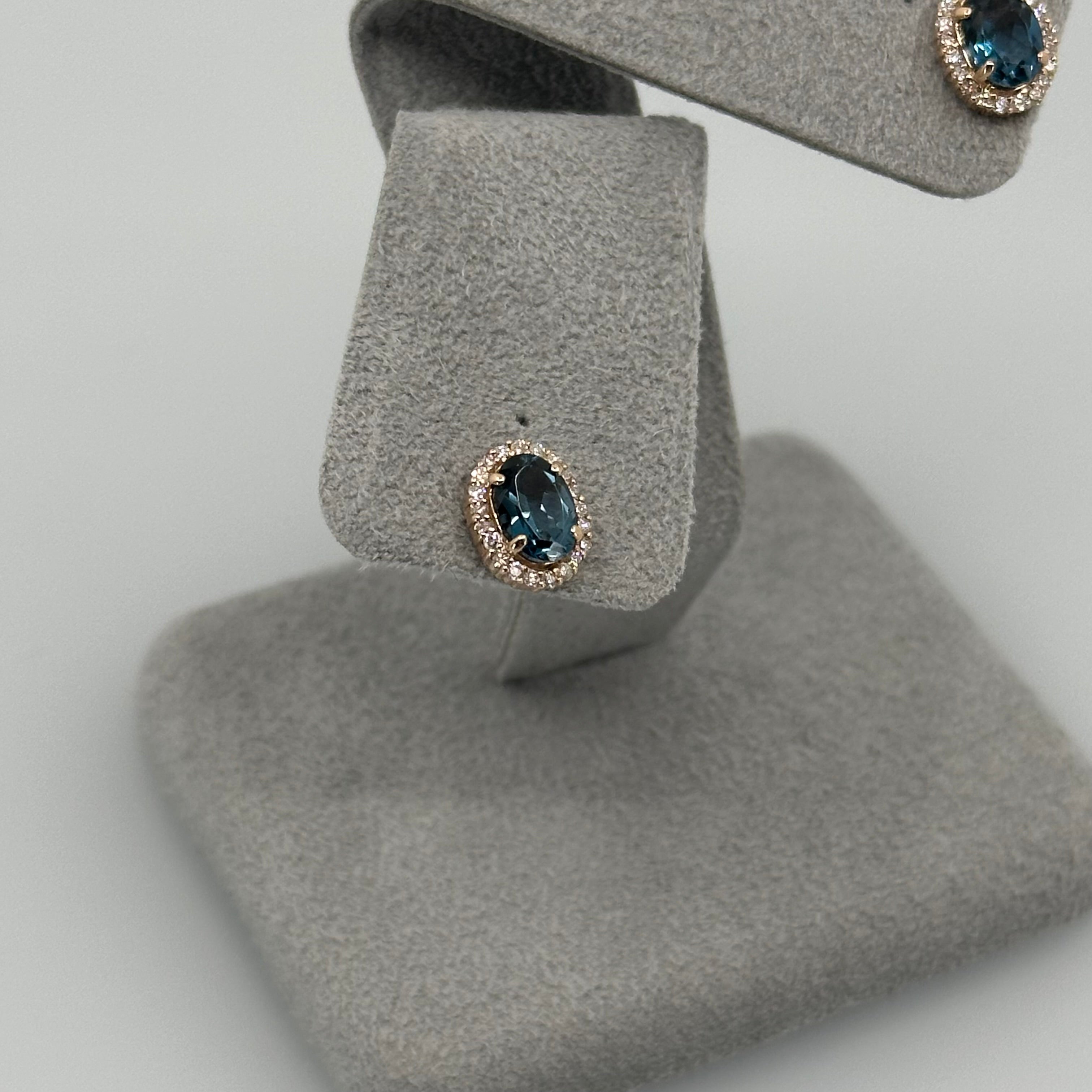 ［新作/個数限定/ミスト］ピアス　ロンドンブルートパーズ/モルガナイト