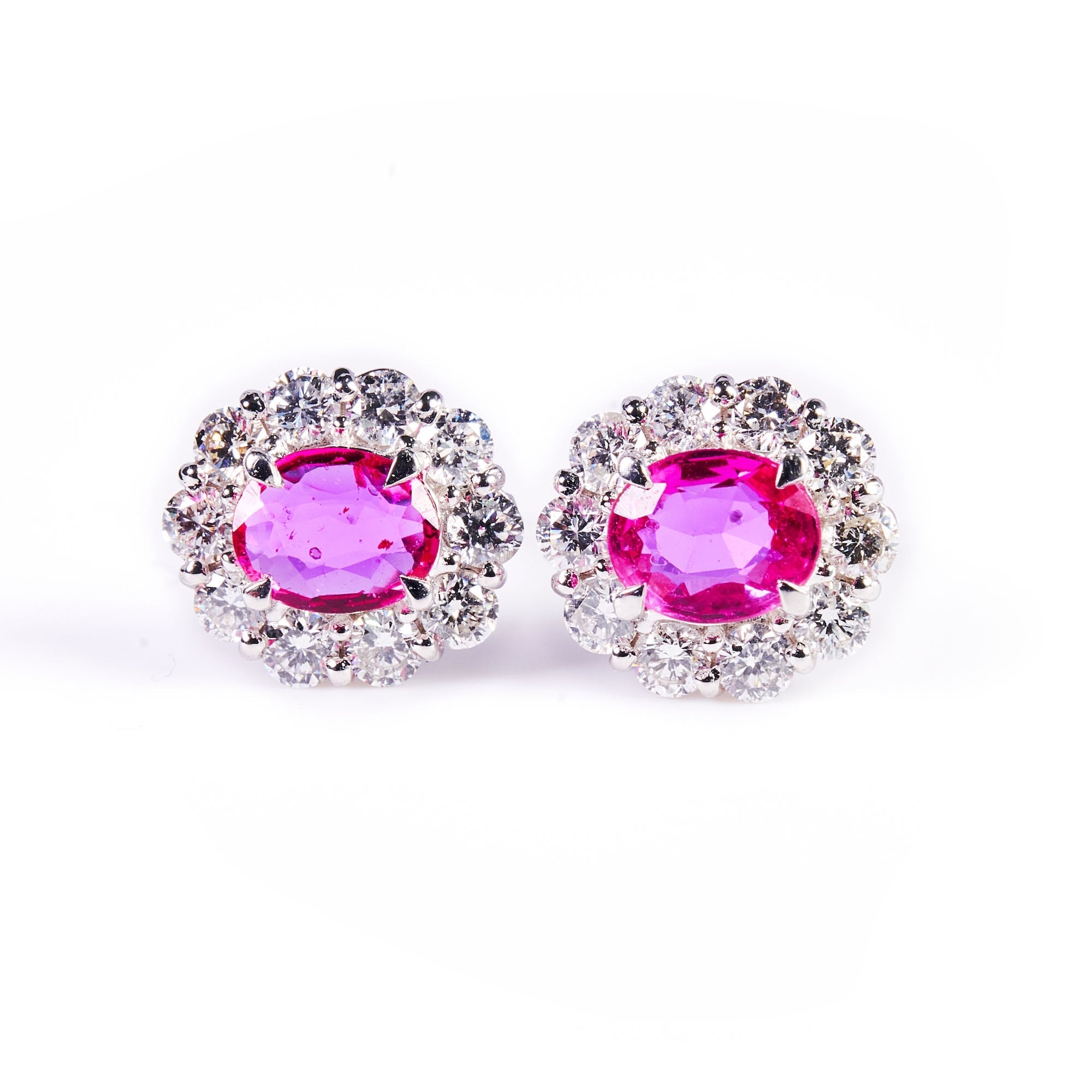 OVルビープラチナピアス #5｜A Jewelry Box 公式通販サイト