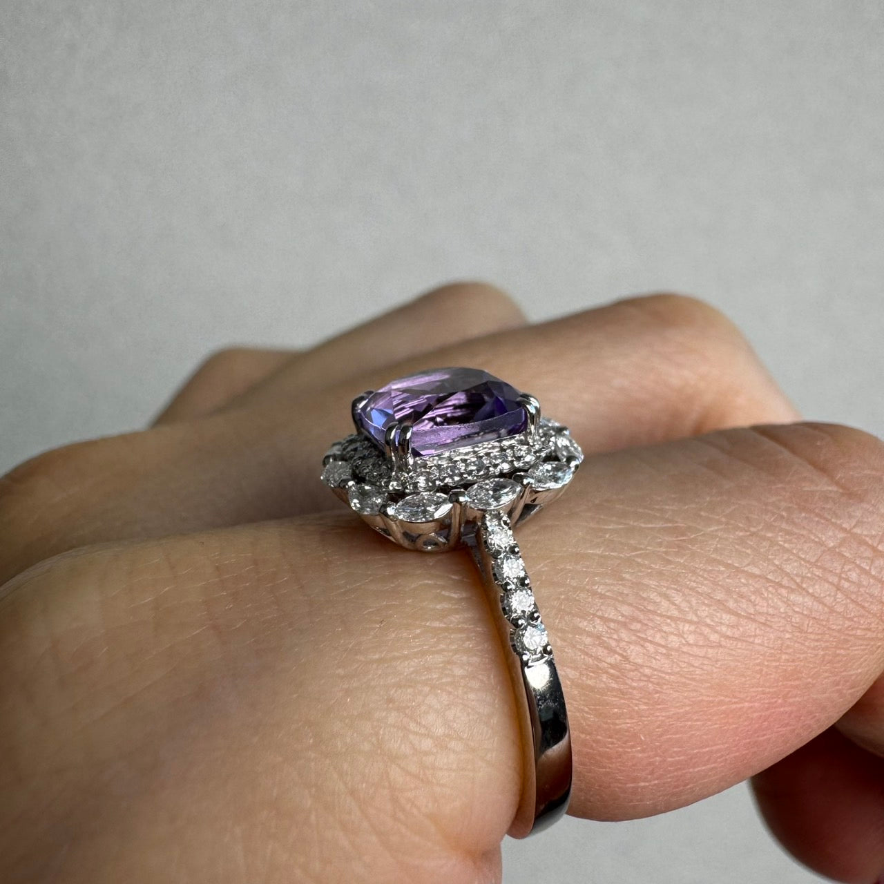 【マドンナリリー】リング ライトアメジスト/グリーンアメジスト｜A Jewelry Box 公式通販サイト