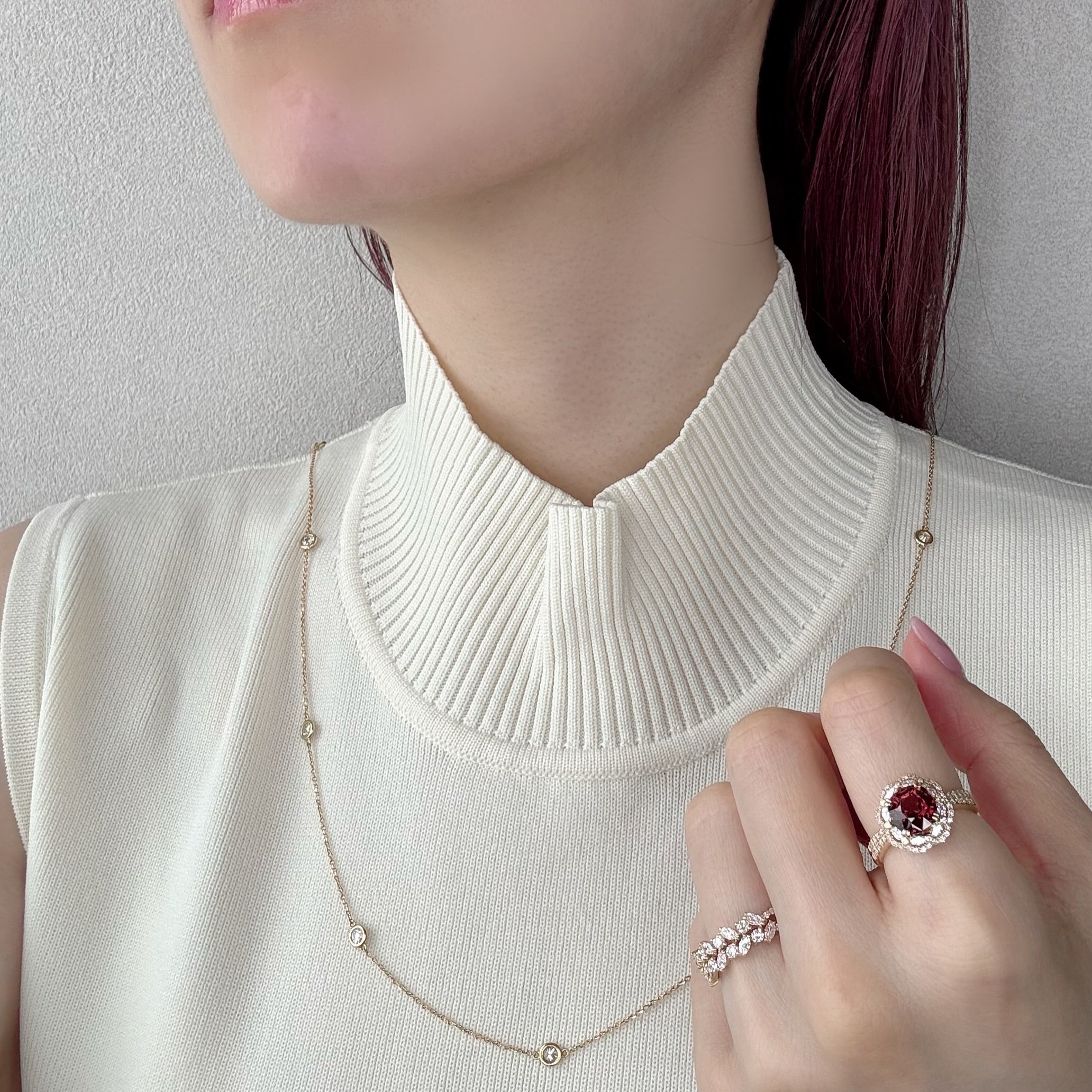 ［特別企画一点物/フルール］リング 幻クラスビルマ産ノーヒートレッドスピネル 2ct YG｜A Jewelry Box 公式通販サイト