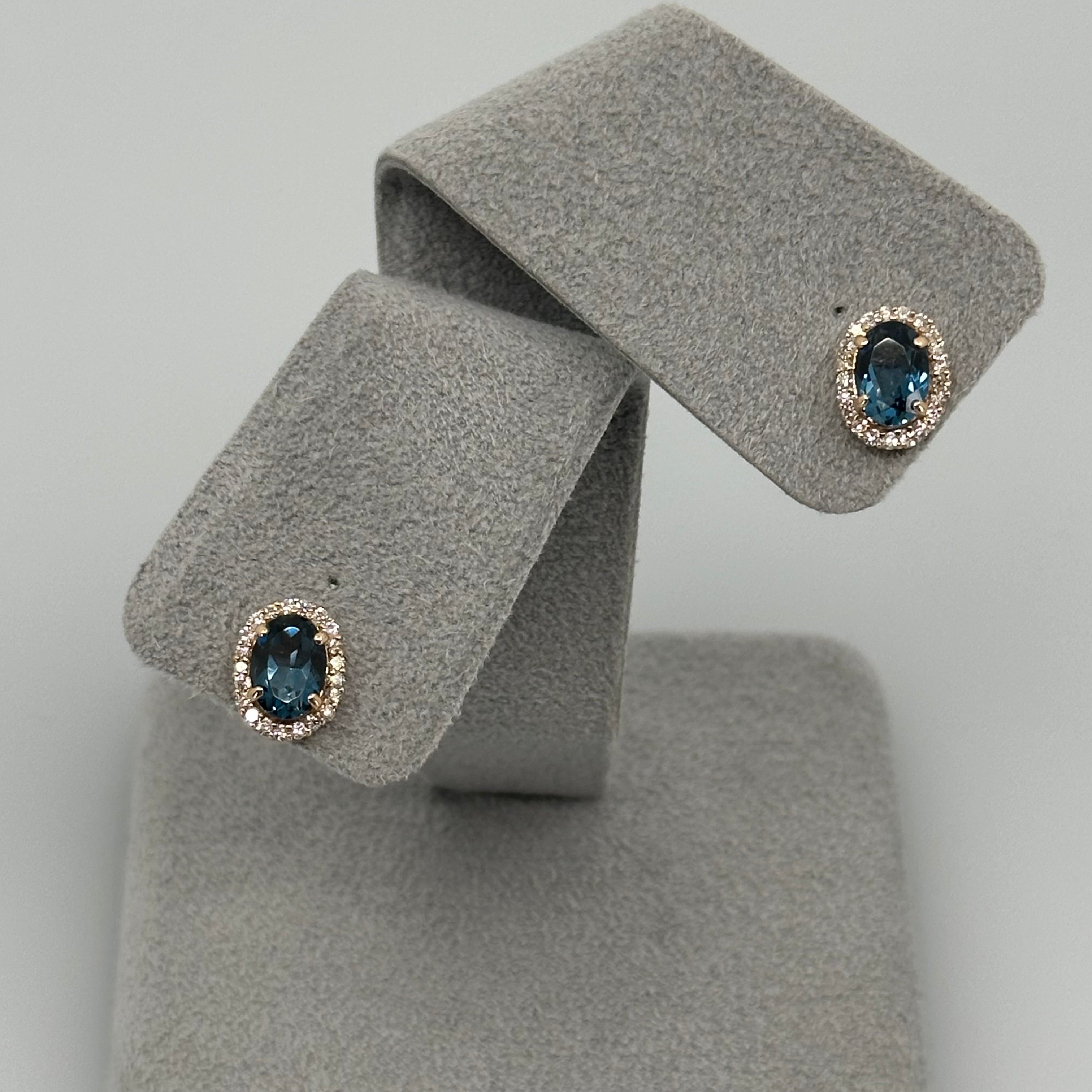 ［新作/個数限定/ミスト］ピアス　ロンドンブルートパーズ/モルガナイト