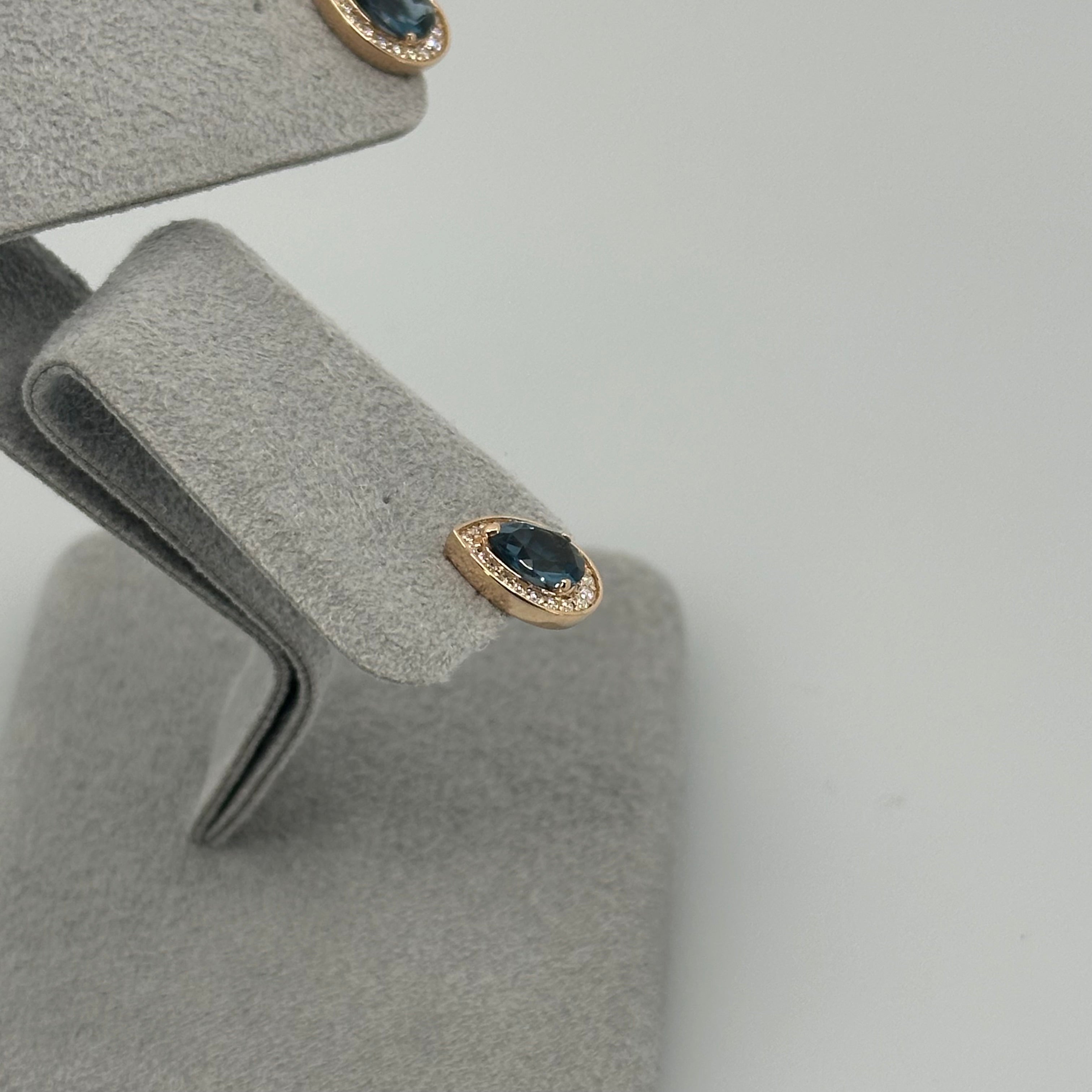 ［新作/個数限定/ピュアライン］ピアス　ロンドンブルートパーズ　