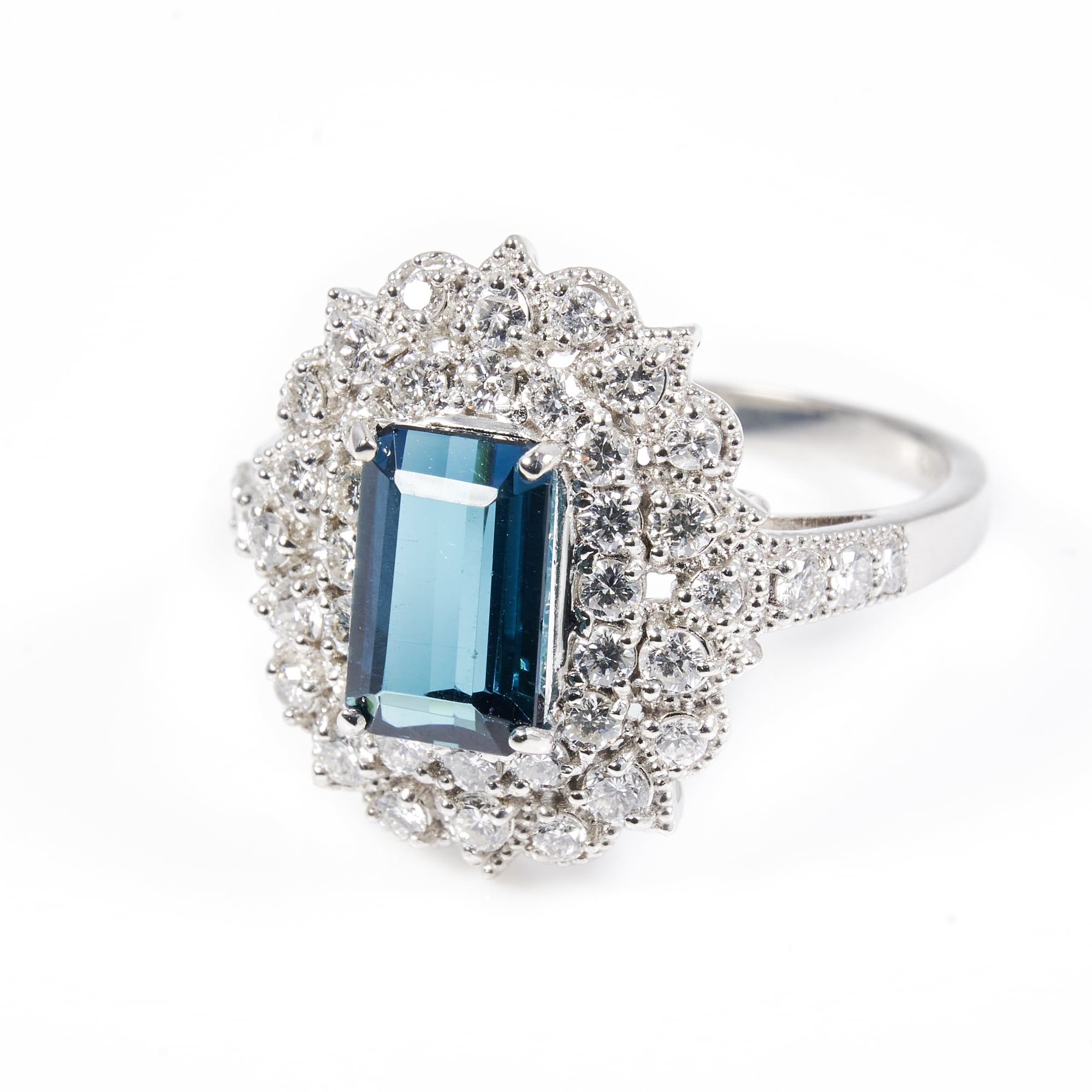 SQトルマリンプラチナリング #1｜A Jewelry Box 公式通販サイト