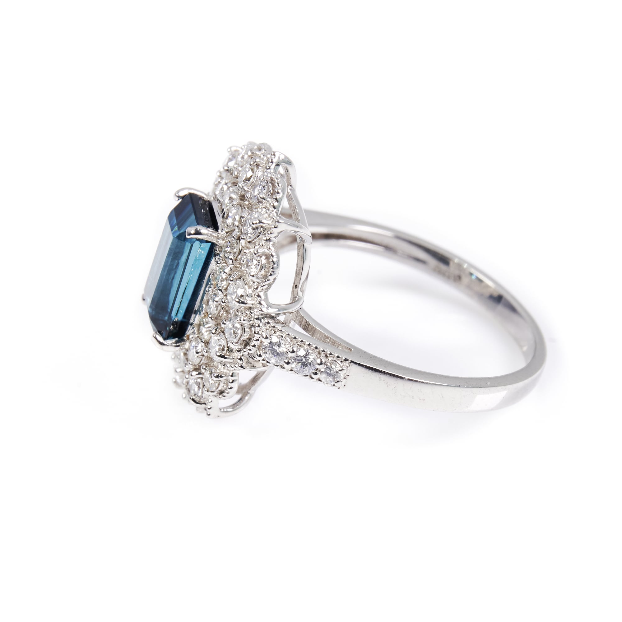 SQトルマリンプラチナリング #1｜A Jewelry Box 公式通販サイト