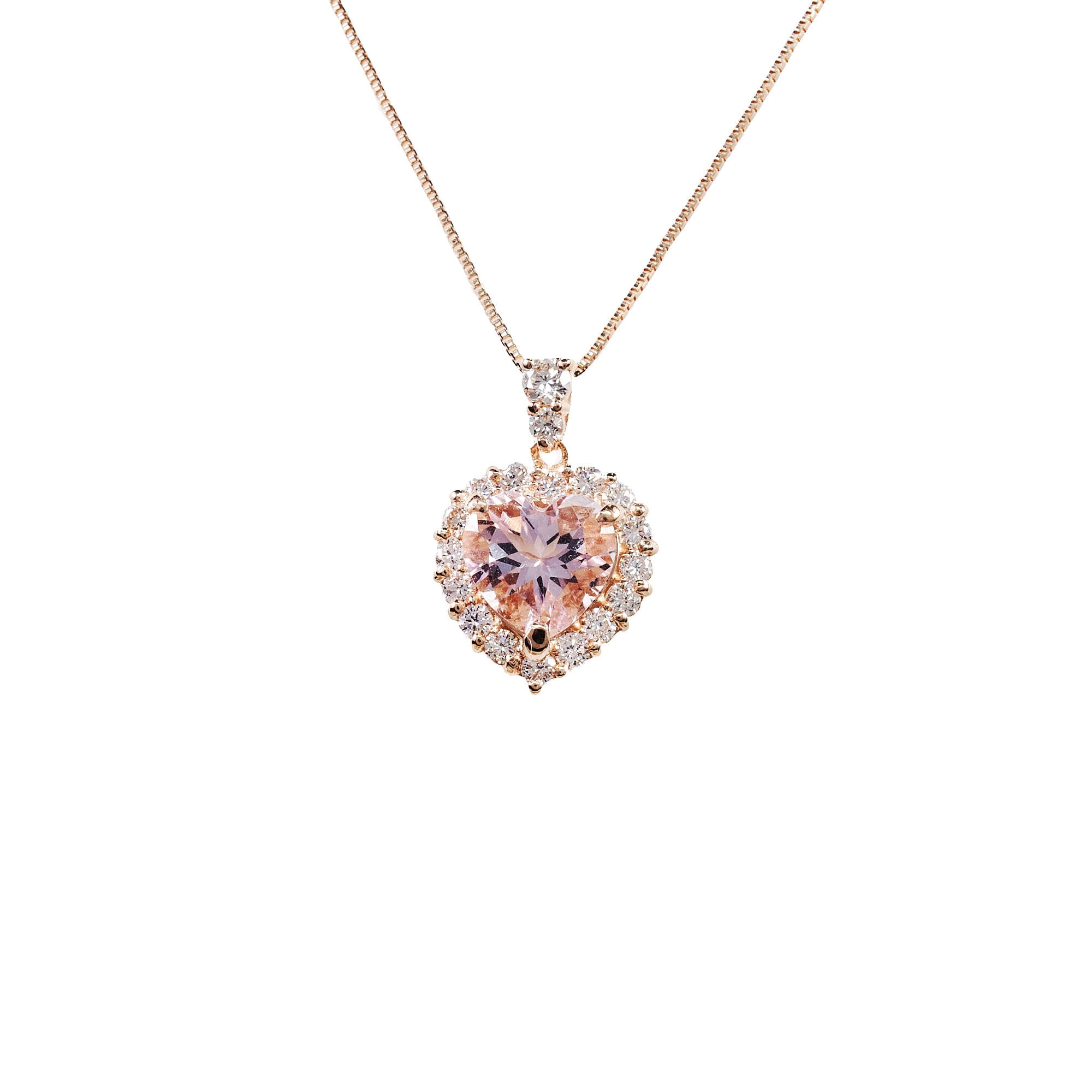 HS　モルガナイトピンクゴールドネックレス｜A Jewelry Box 公式通販サイト