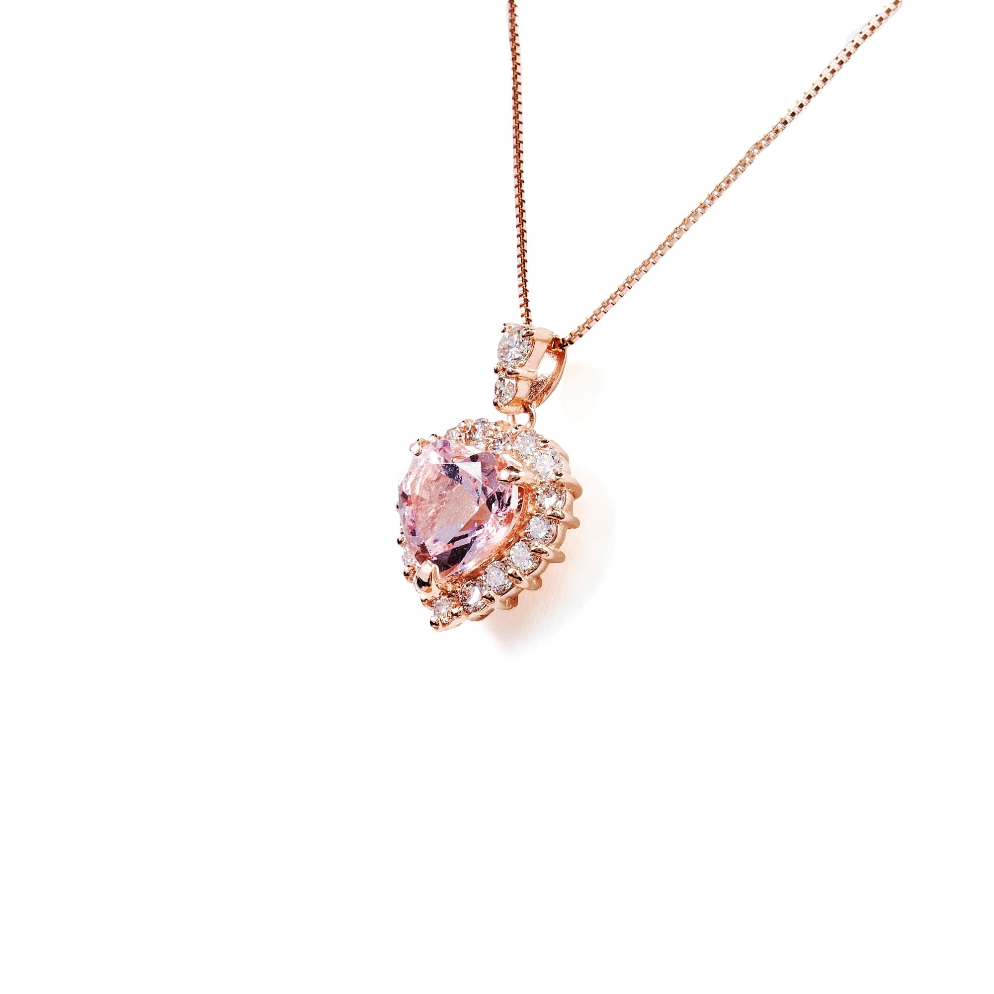 HS　モルガナイトピンクゴールドネックレス｜A Jewelry Box 公式通販サイト