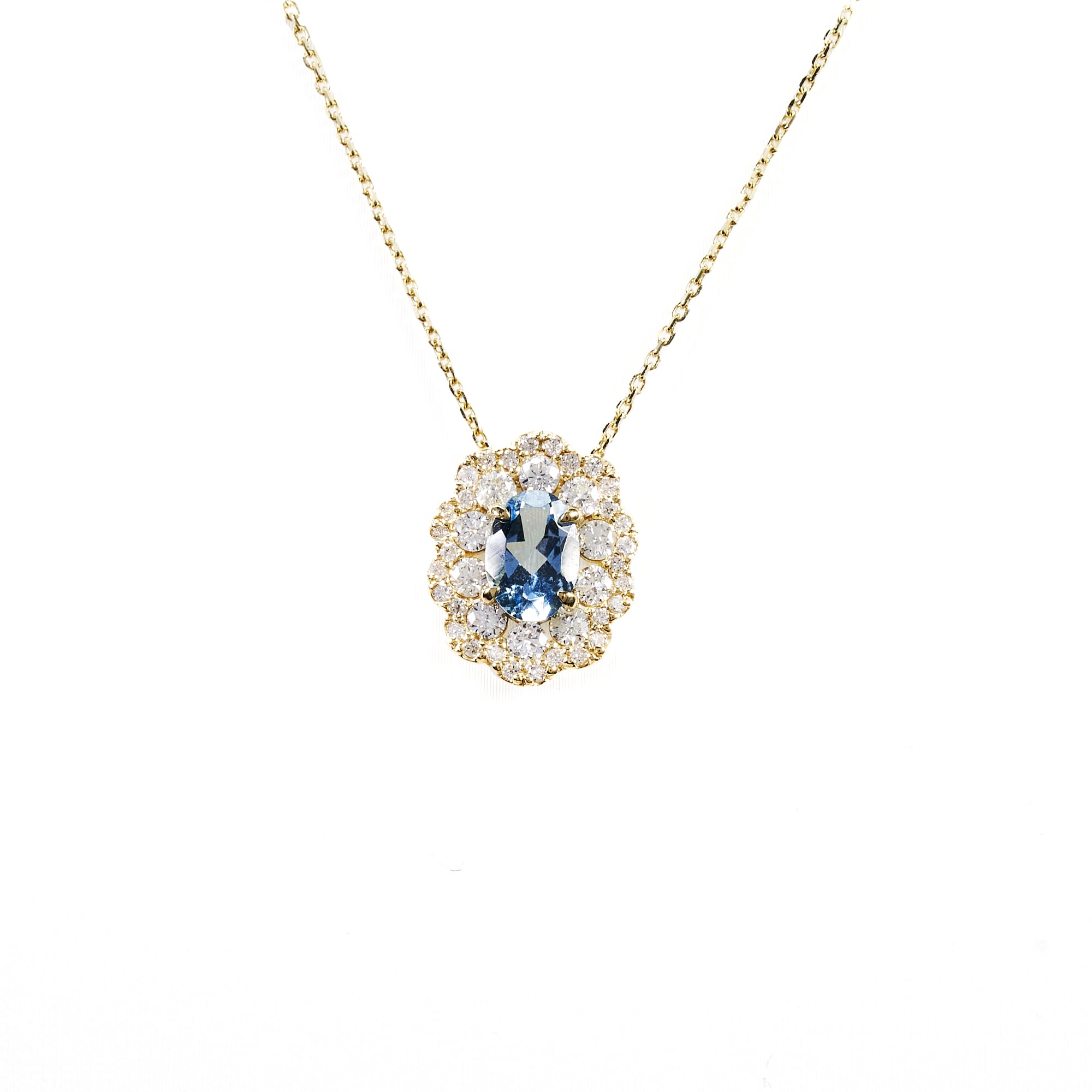 OVアクアマリンネックレス｜A Jewelry Box 公式通販サイト