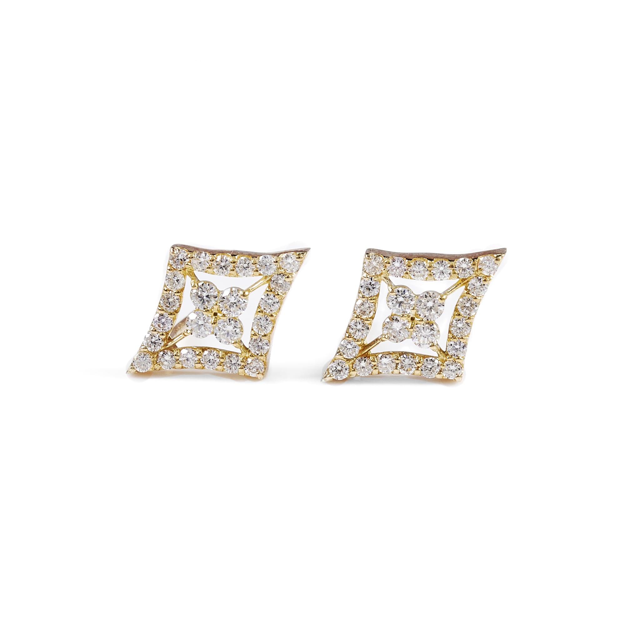菱形ピアス　YG｜A Jewelry Box 公式通販サイト