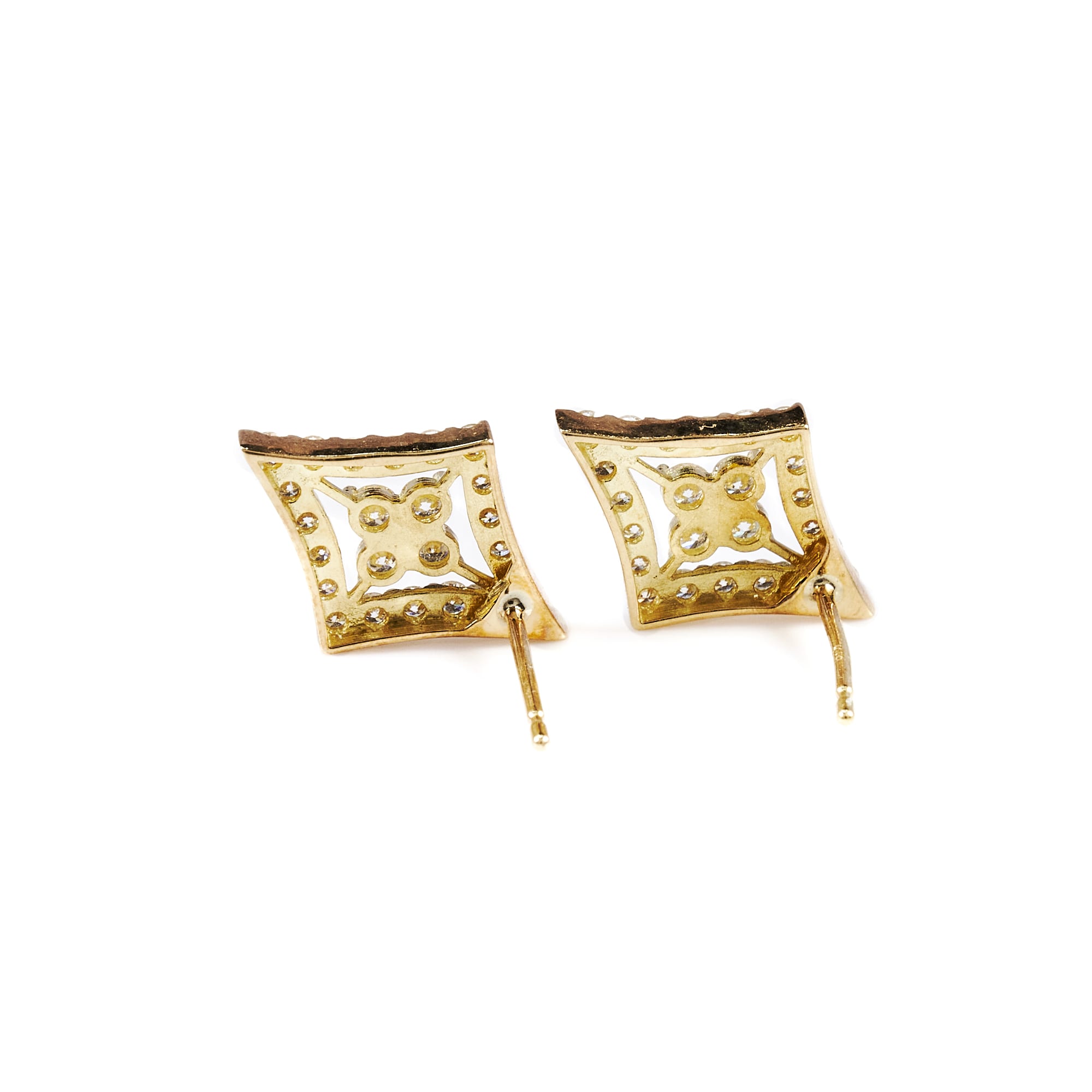 菱形ピアス　YG｜A Jewelry Box 公式通販サイト