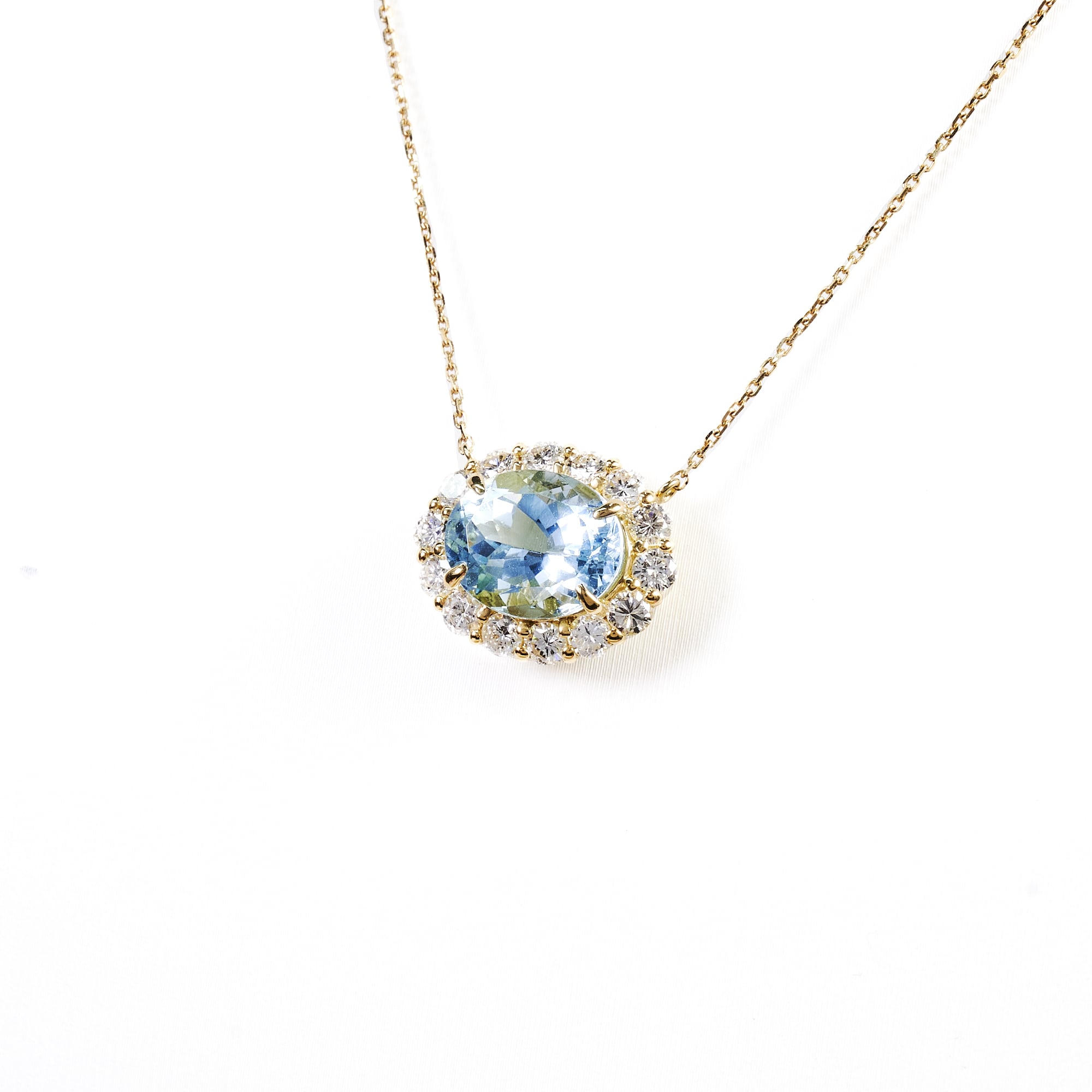 OV 3ctアクアマリンNC　K18YG｜A Jewelry Box 公式通販サイト