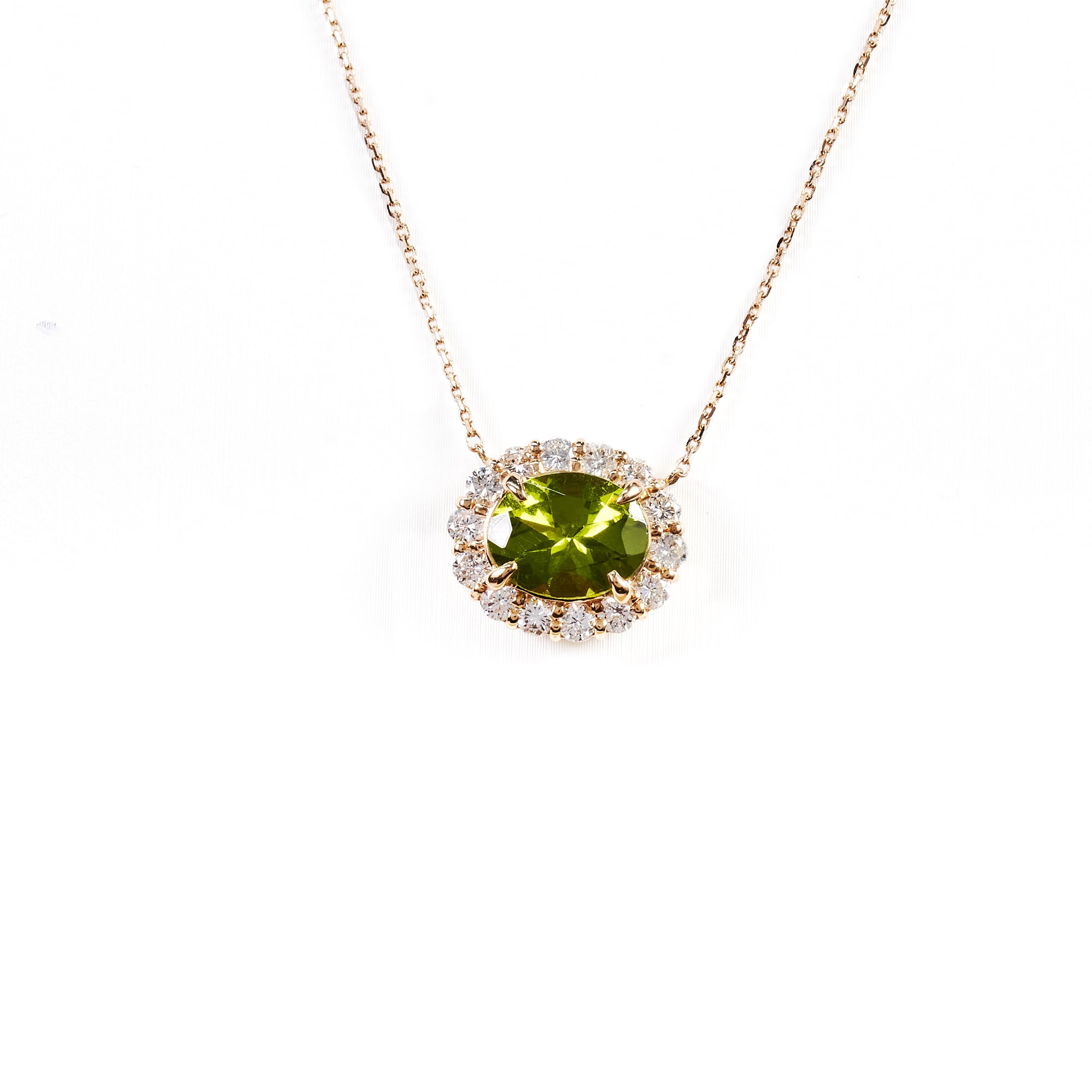 OV 2ct ペリドット K18PG｜A Jewelry Box 公式通販サイト