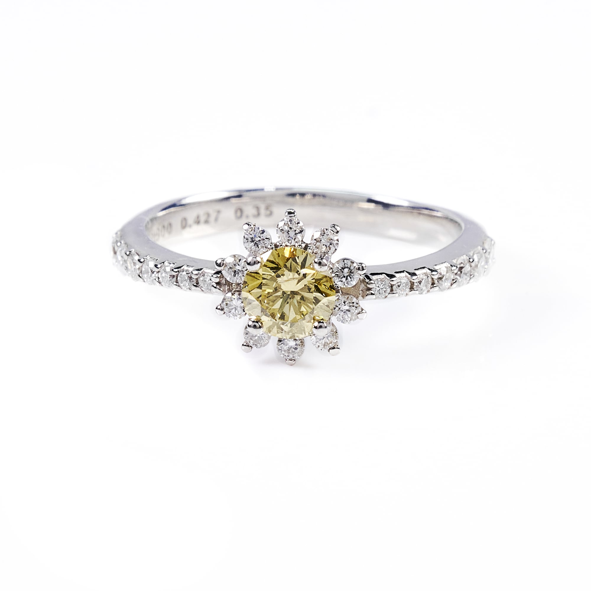 ROイエローダイヤリング　FY　SI2　RB｜A Jewelry Box 公式通販サイト