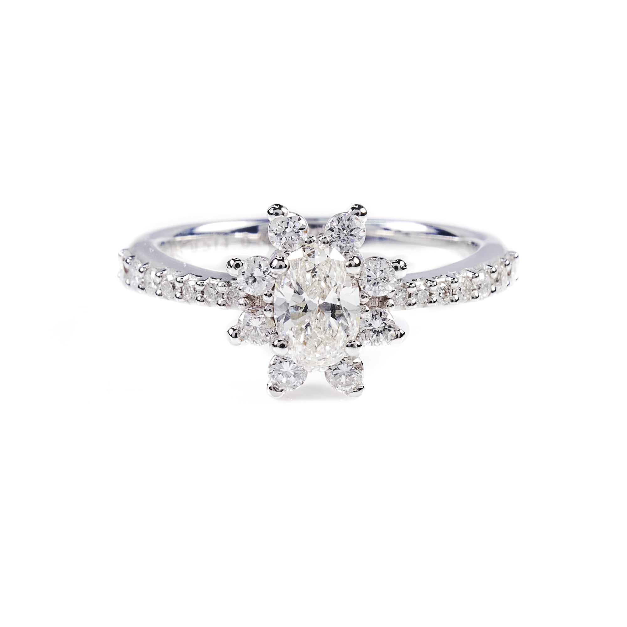 OV ダイヤリング　K18WG　H SI1　CV｜A Jewelry Box 公式通販サイト