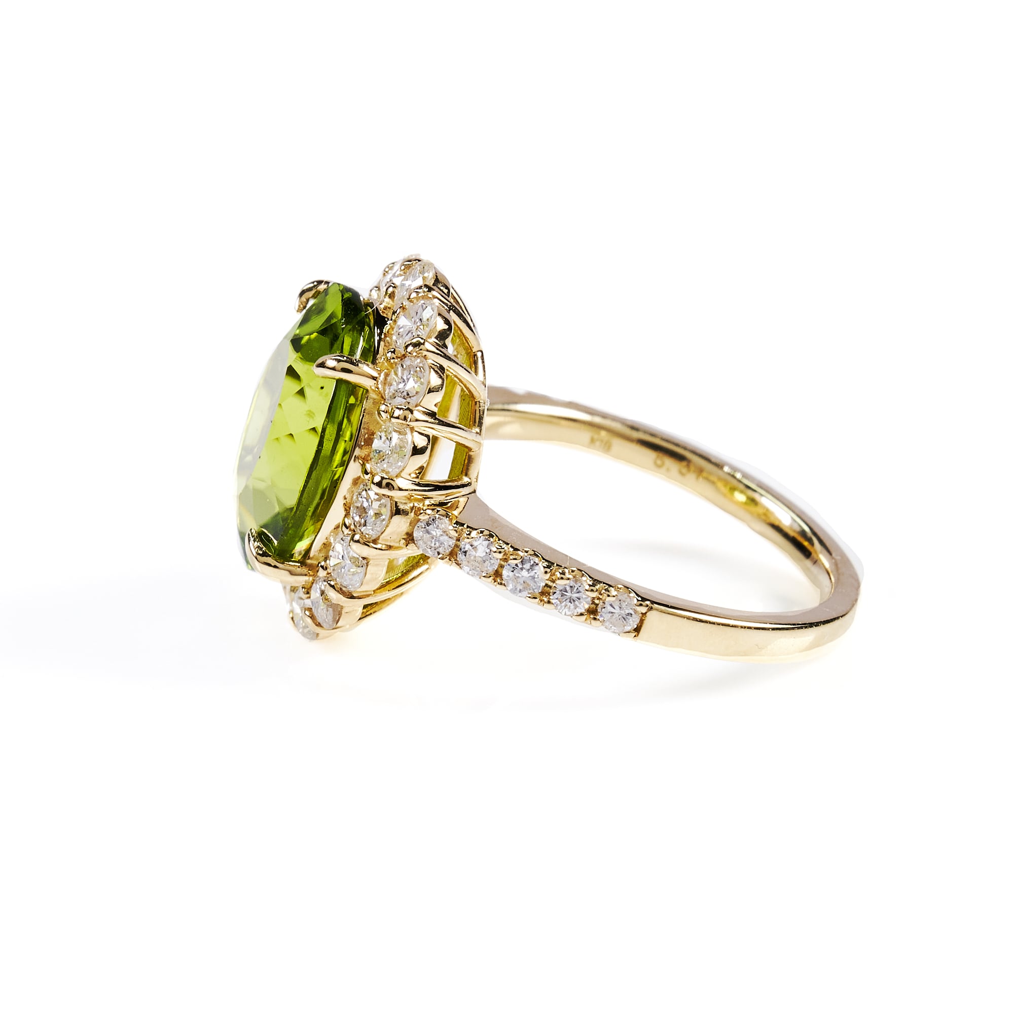 OVペリドット リングK18YG｜A Jewelry Box 公式通販サイト