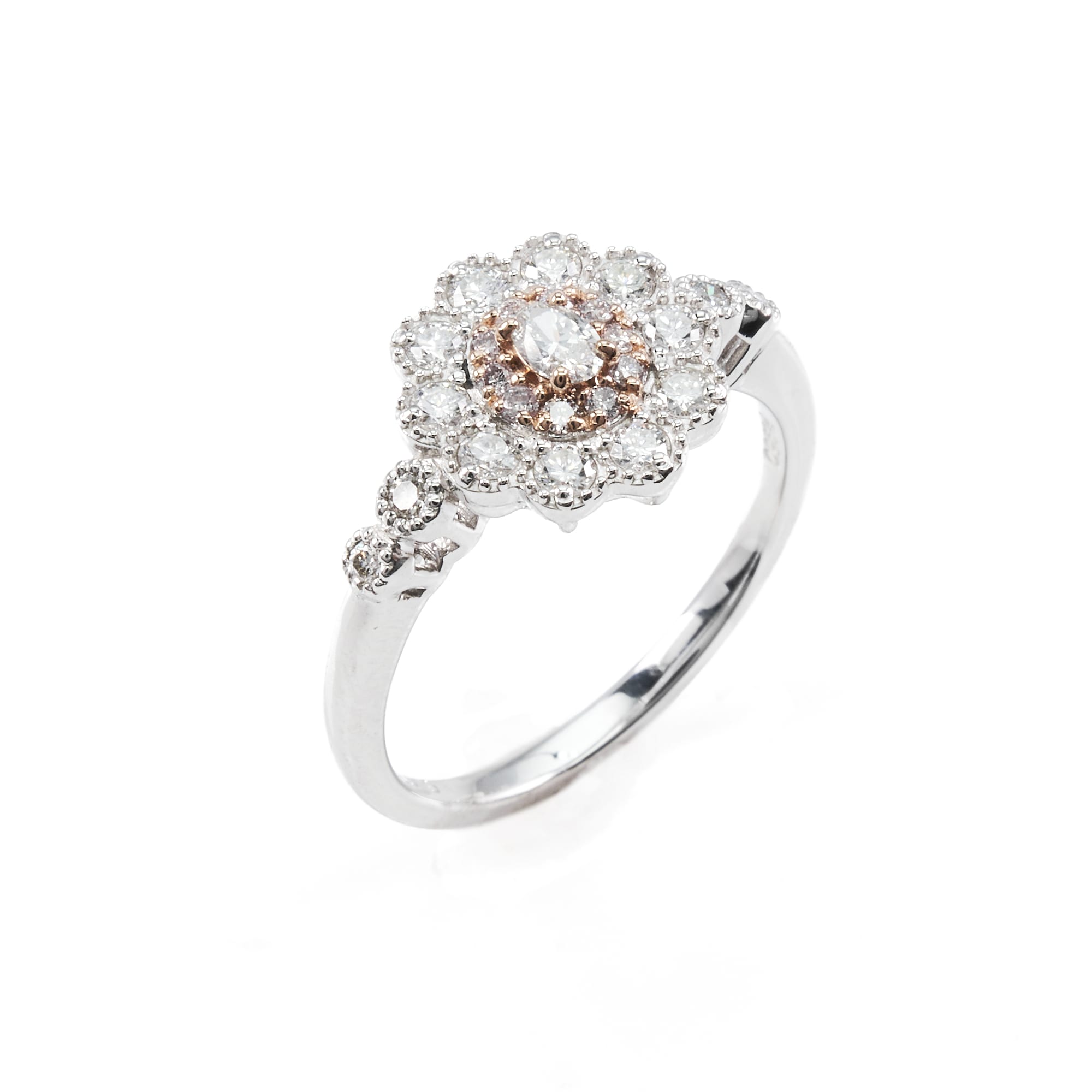 OVダイヤリング　PT950/K18PGコンビ　CGL付　SI1　G｜A Jewelry Box 公式通販サイト