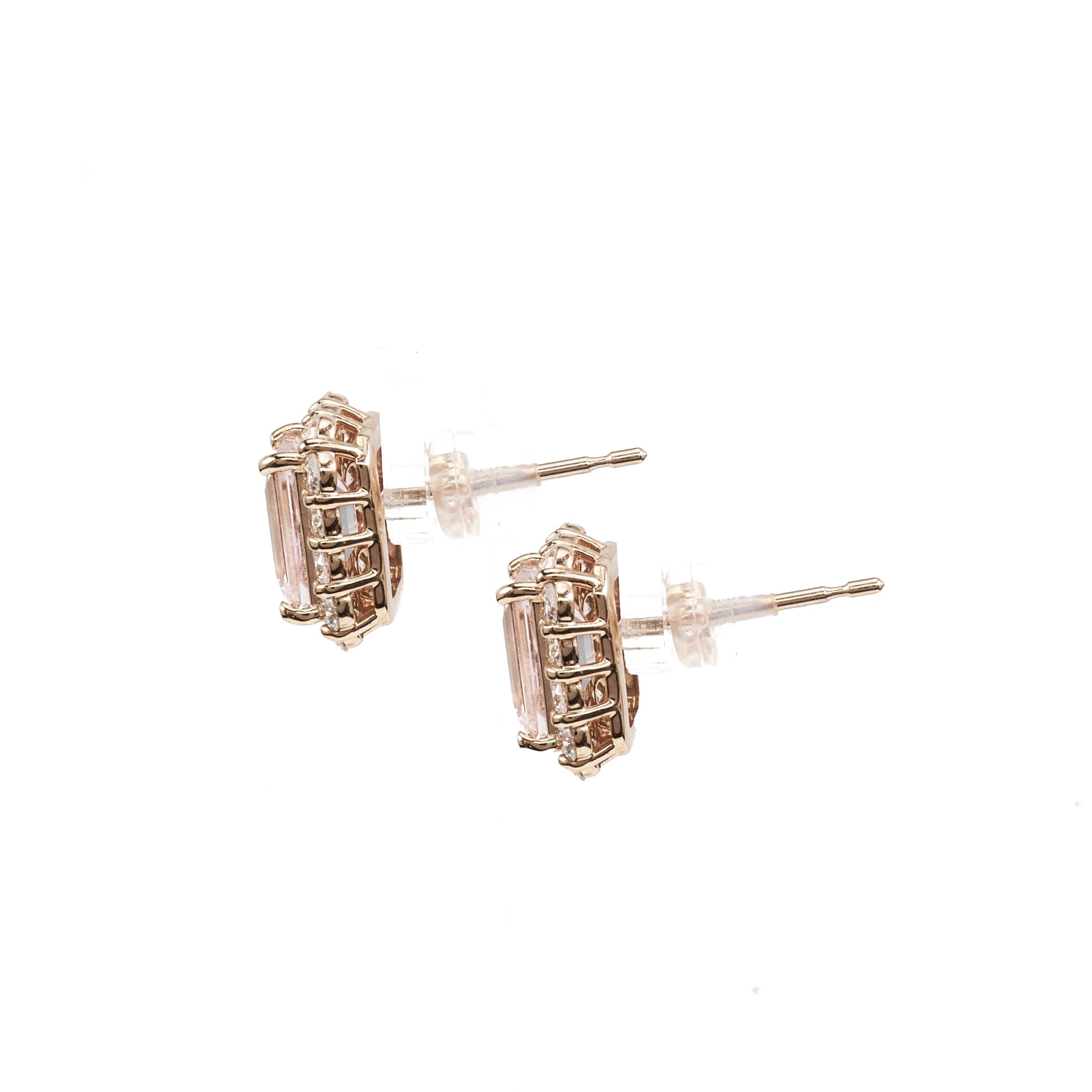 BKモルガナイトピアス　K18PG｜A Jewelry Box 公式通販サイト