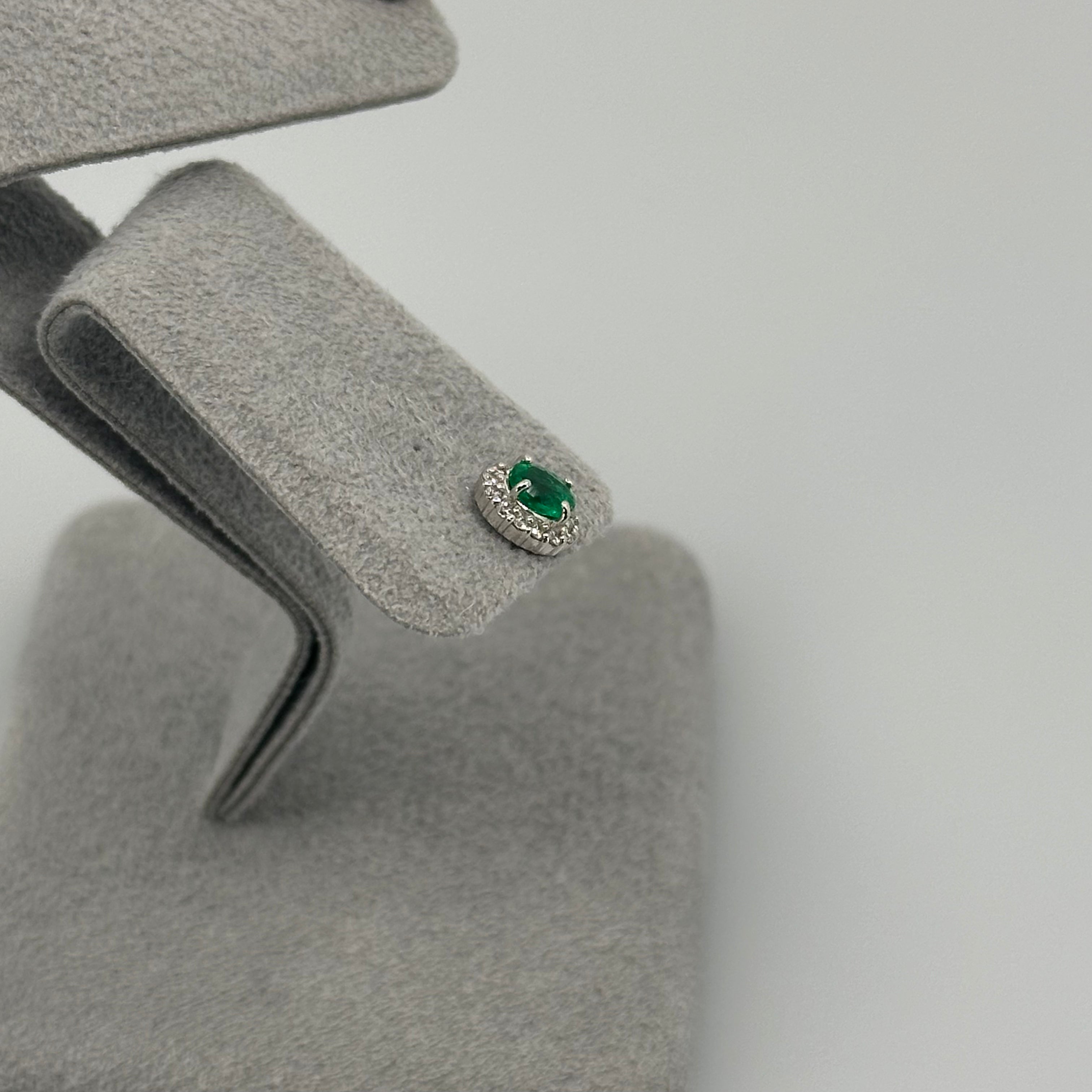 ［1点限定］ピアス エメラルド　OV　13