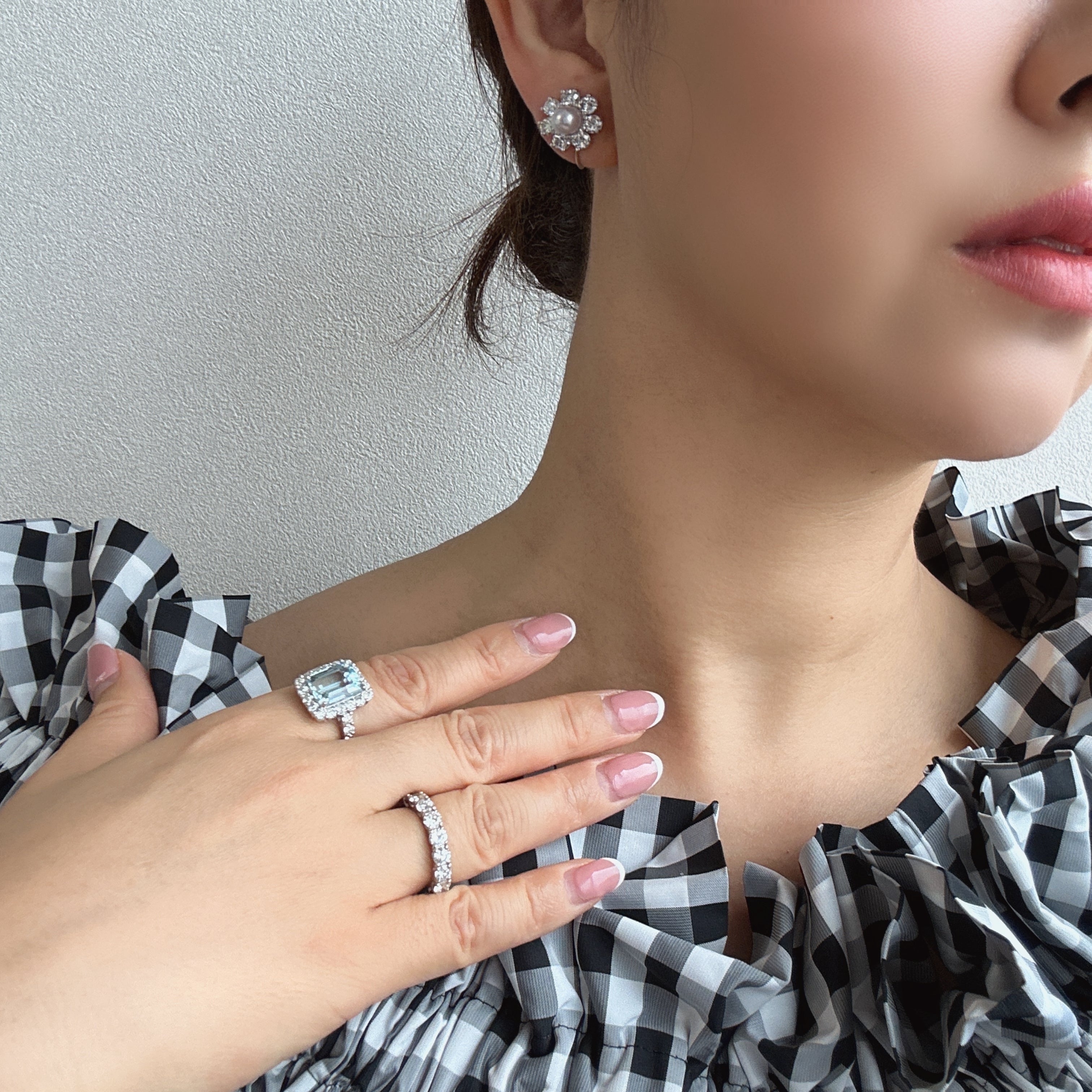 [湖のドレス] リング アクアマリン