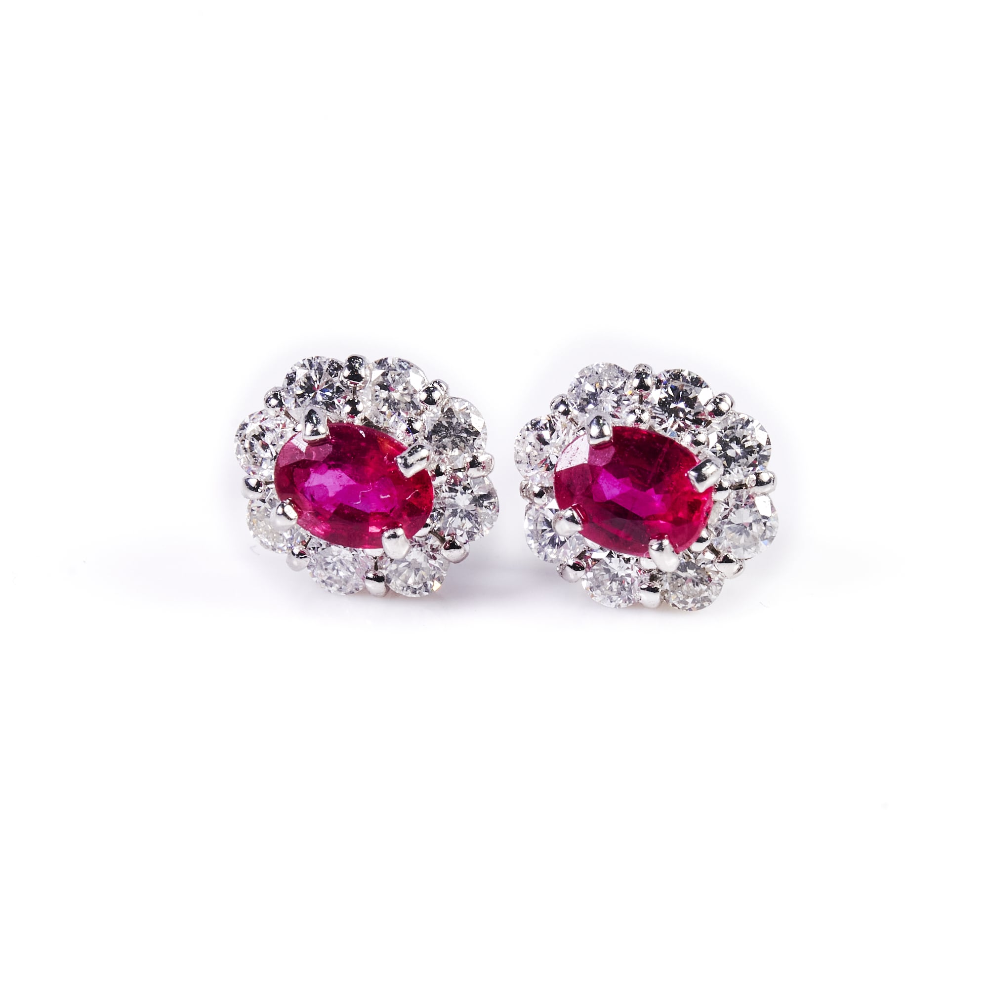 OVルビープラチナピアス｜A Jewelry Box 公式通販サイト