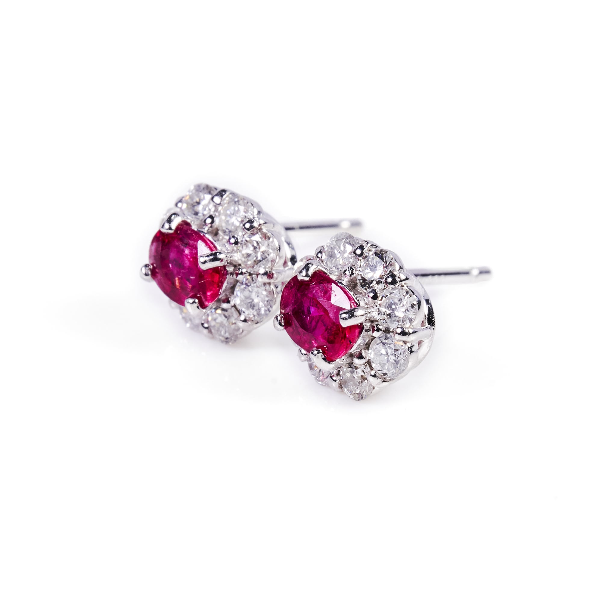 OVルビープラチナピアス｜A Jewelry Box 公式通販サイト