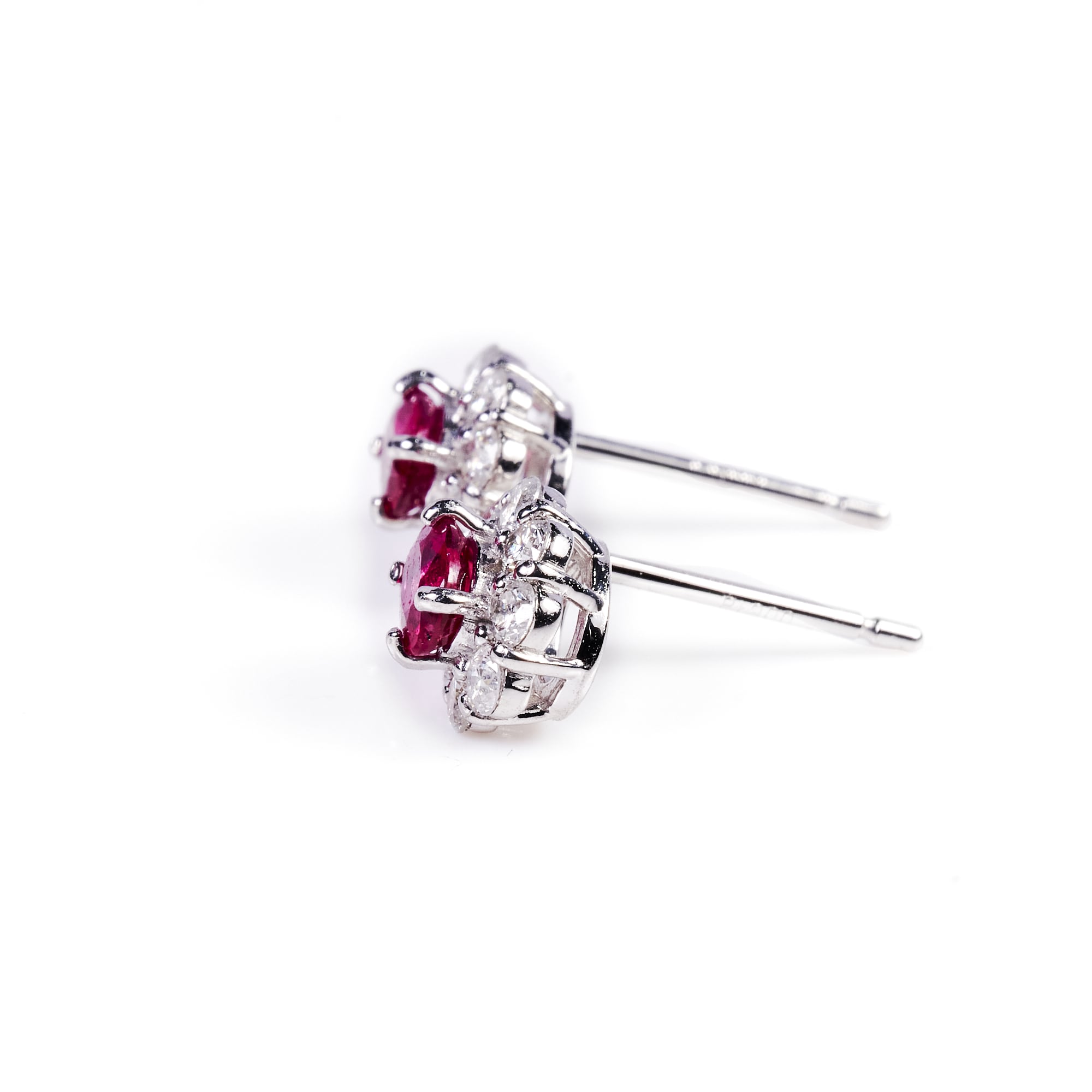 OVルビープラチナピアス｜A Jewelry Box 公式通販サイト