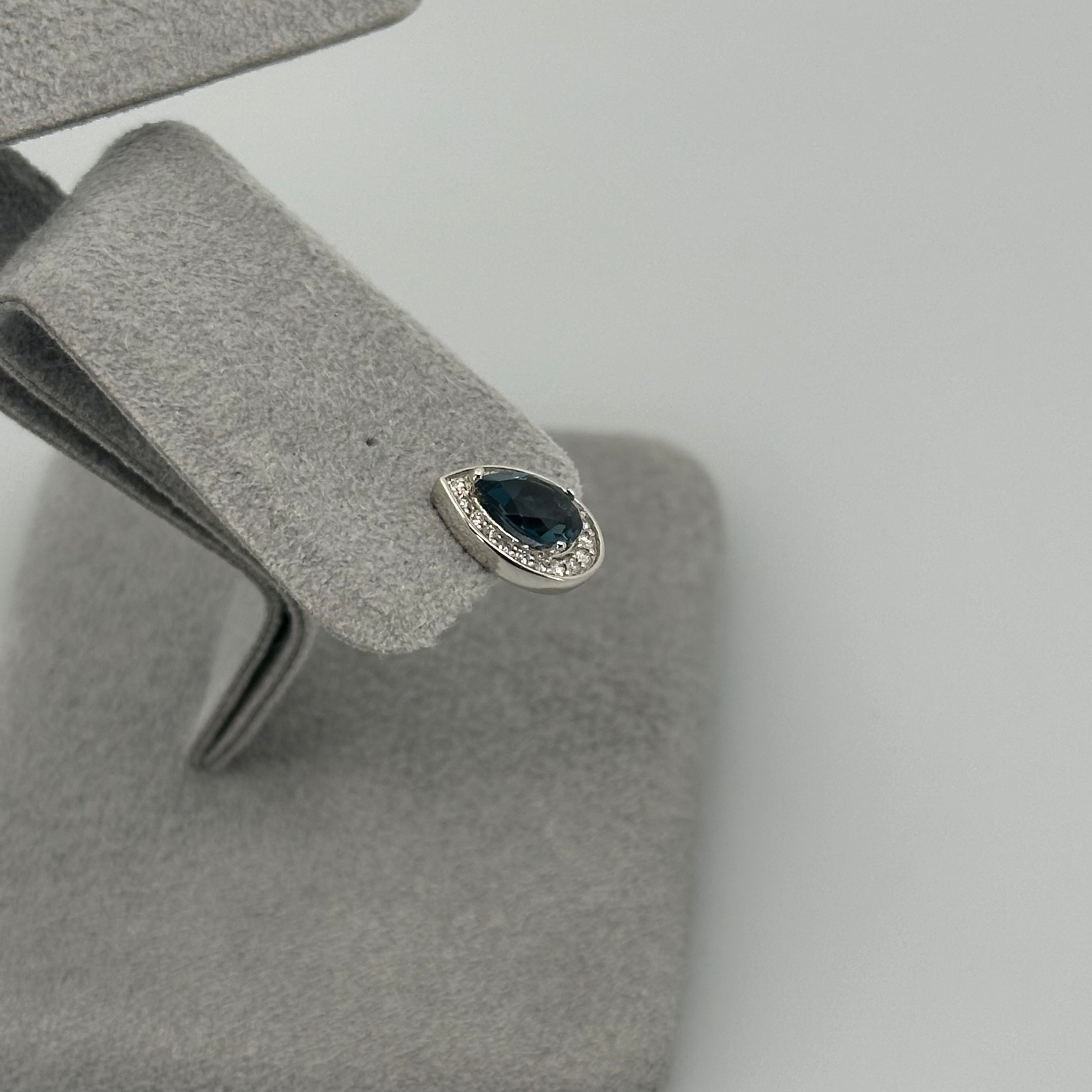 ［新作/個数限定/ピュアライン］ピアス　ロンドンブルートパーズ　