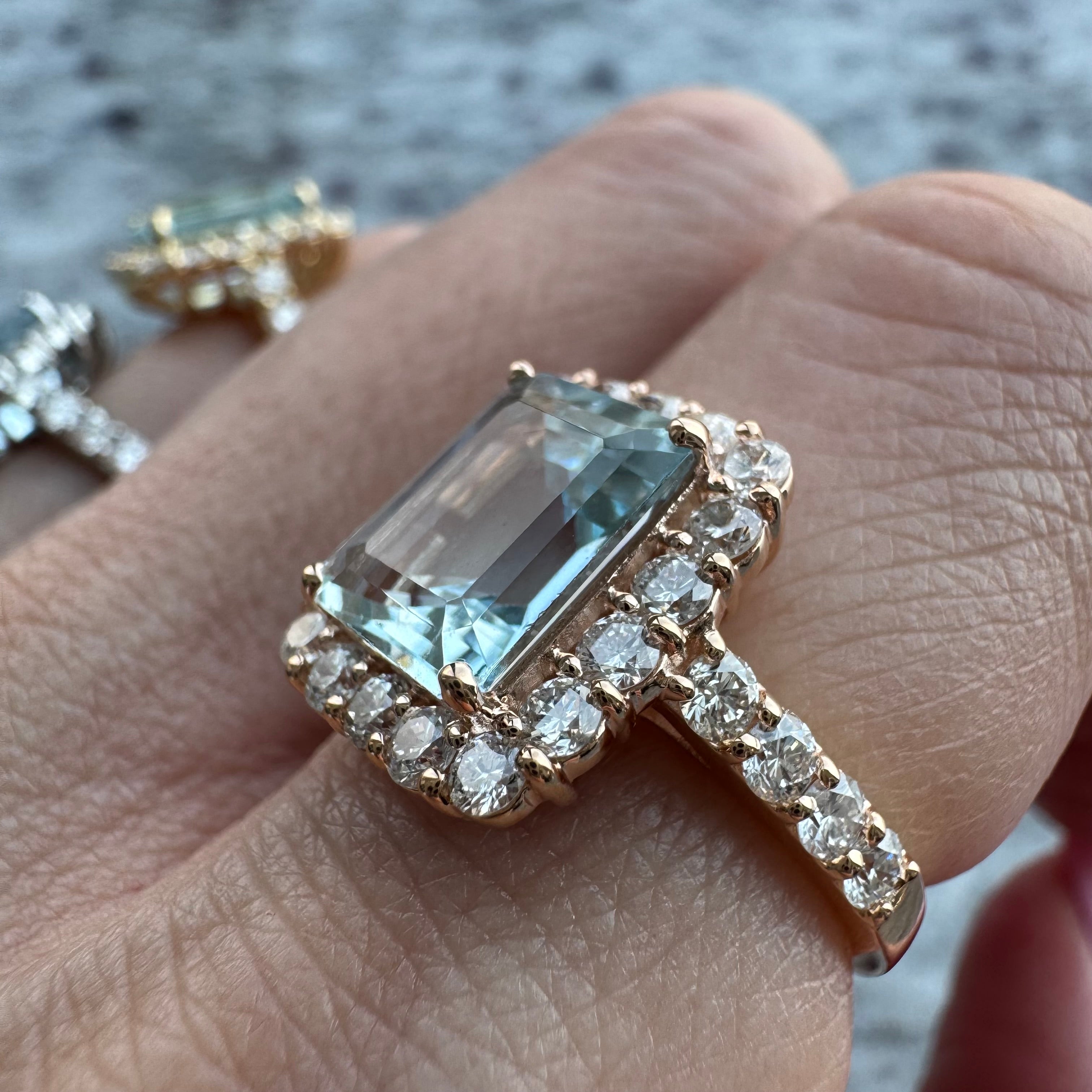 ［湖のドレス］リング アクアマリン｜A Jewelry Box 公式通販サイト