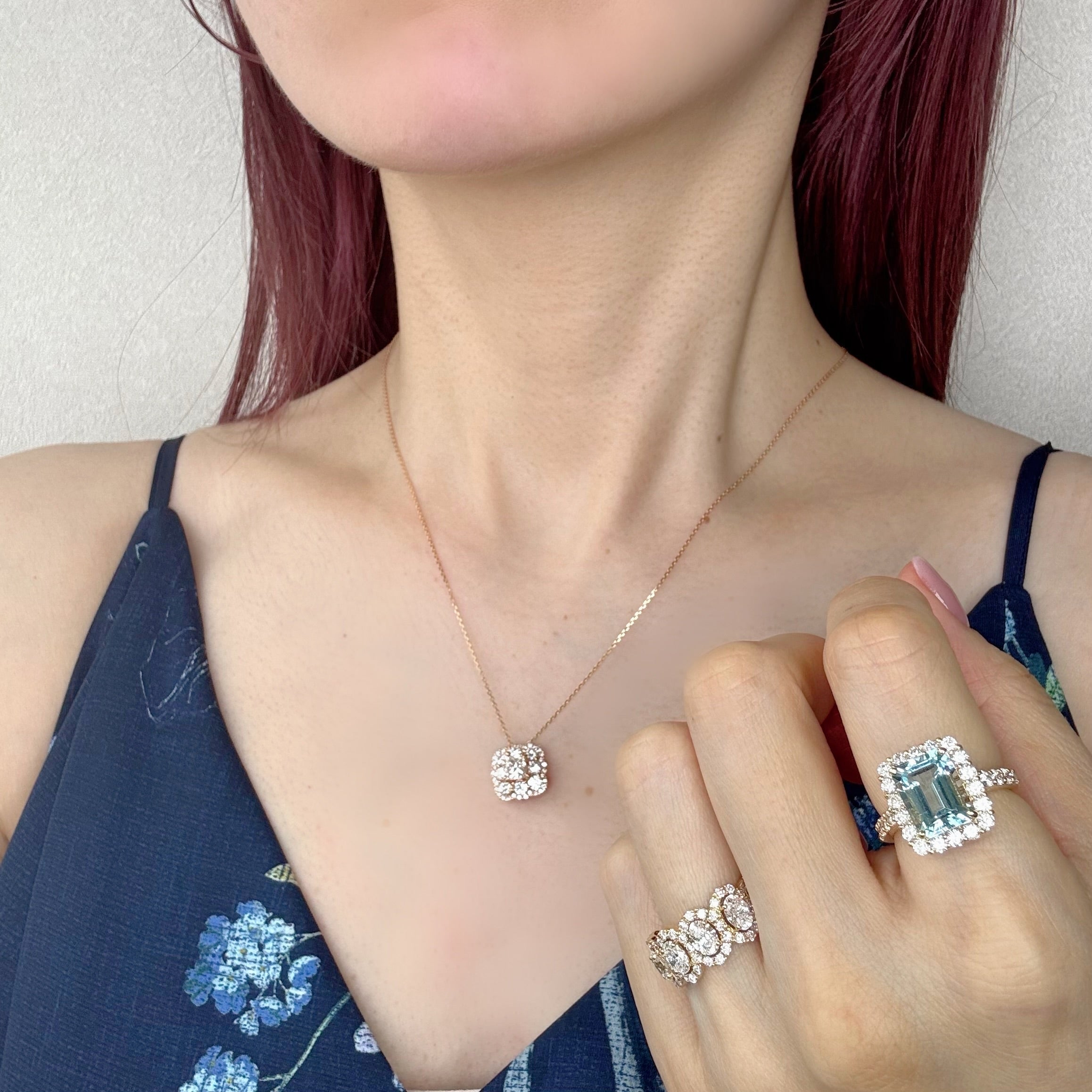 [湖のドレス] リング アクアマリン