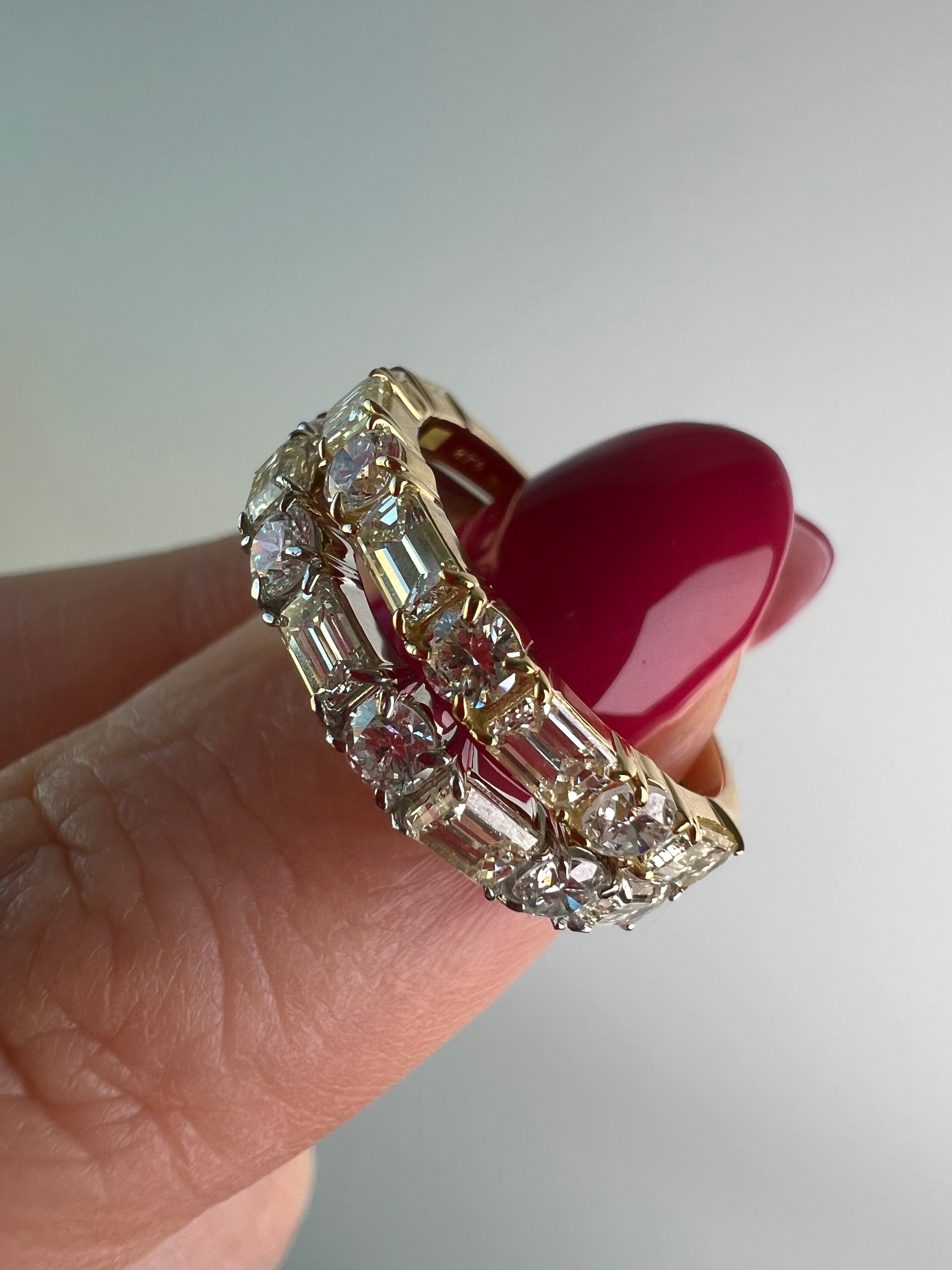 [ノンシャラン］リング ダイヤ 0.8ct RO BG PT K18YG｜A Jewelry Box 公式通販サイト