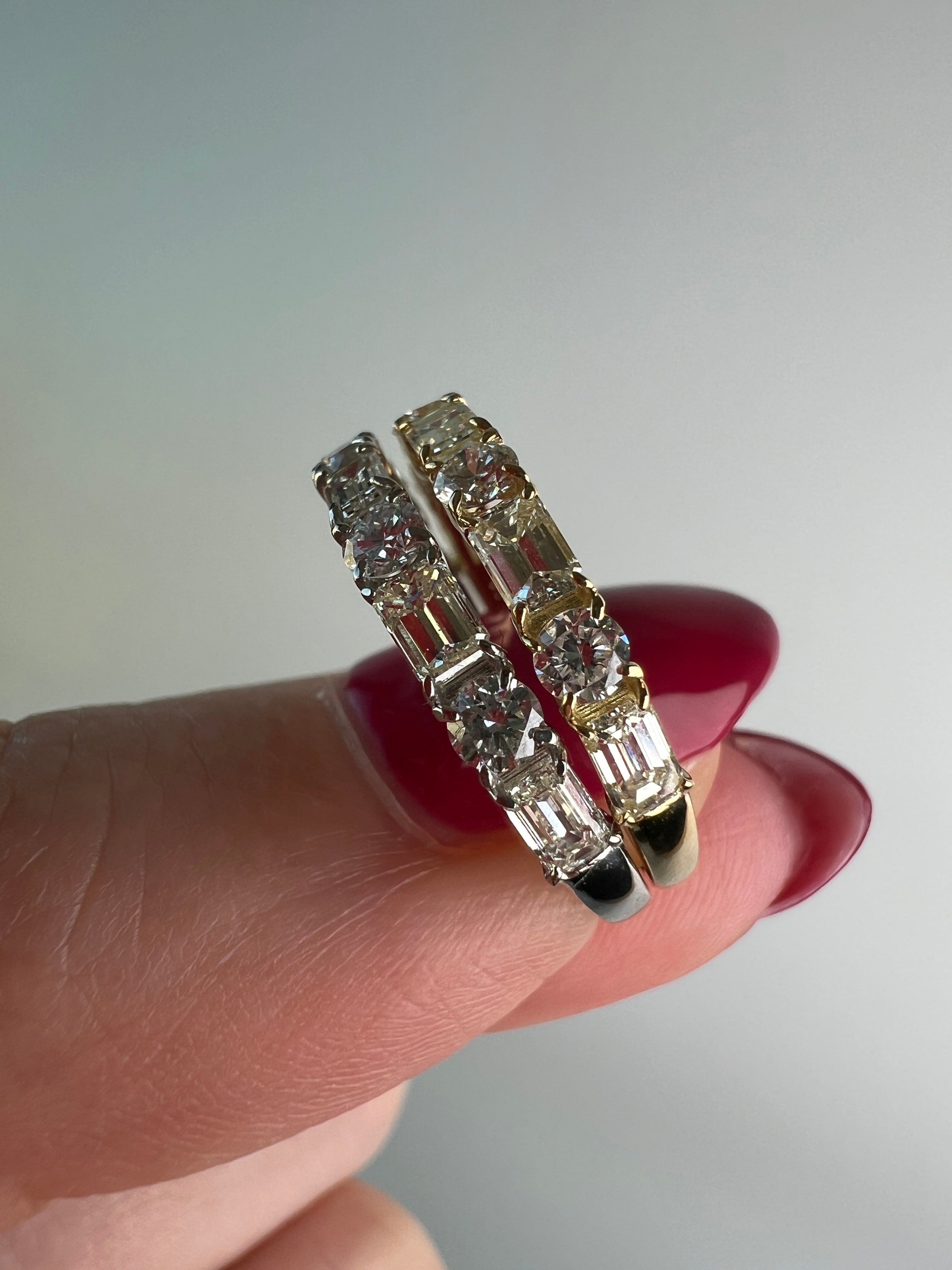 [ノンシャラン］リング ダイヤ 0.8ct RO BG PT K18YG｜A Jewelry Box 公式通販サイト
