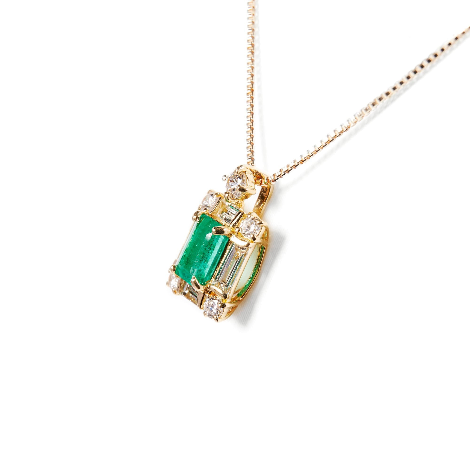 EMエメラルドゴールドネックレス #1｜A Jewelry Box 公式通販サイト