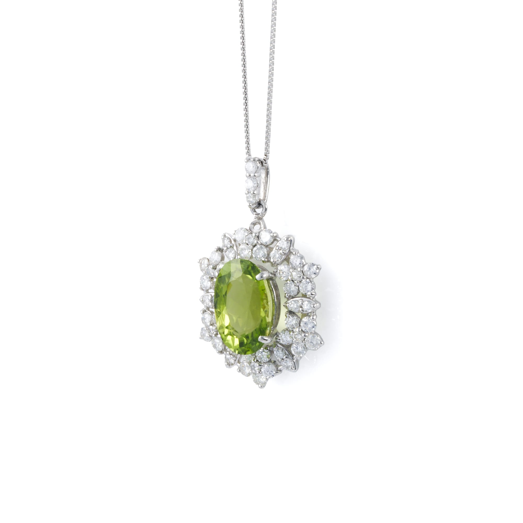 OV　ペリドットネックレス　PT900｜A Jewelry Box 公式通販サイト